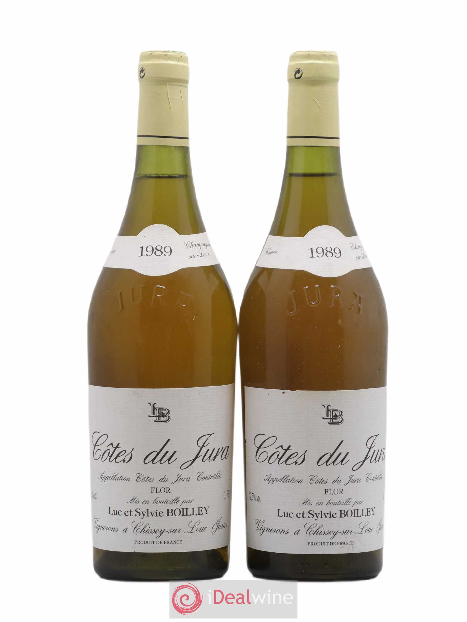 Côtes du Jura Flor Luc Et Sylvie Boilley 1989 - Lotto di 2 bottiglie - 0