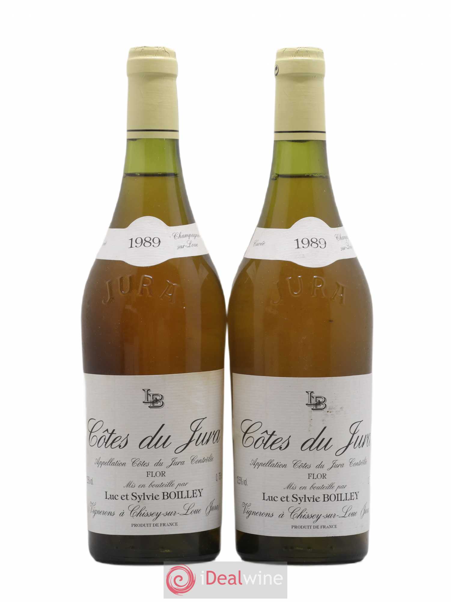 Côtes du Jura Flor Luc Et Sylvie Boilley 1989 - Posten von 2 Flaschen - 0