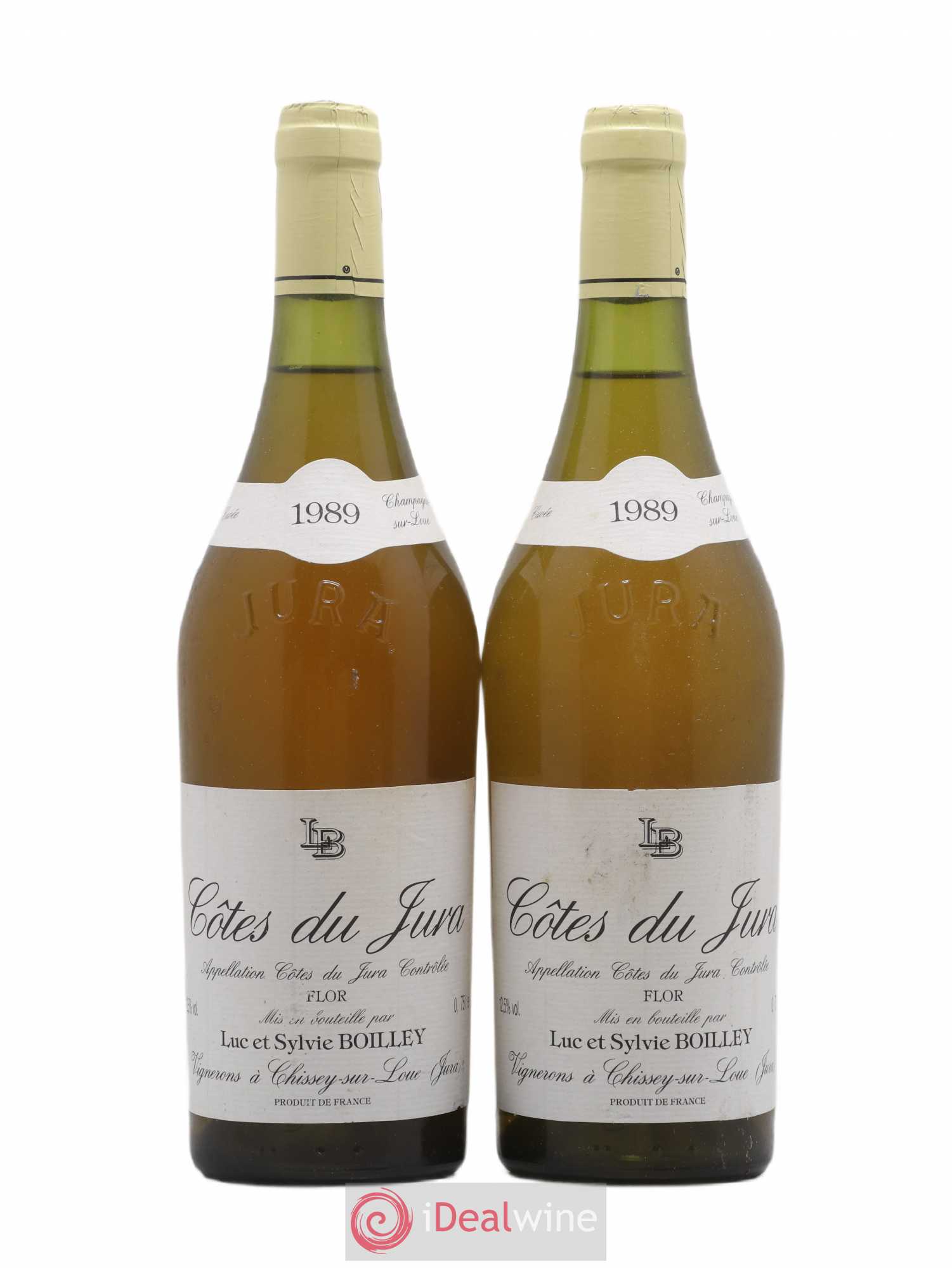 Côtes du Jura Flor Luc Et Sylvie Boilley 1989 - Lotto di 2 bottiglie - 0