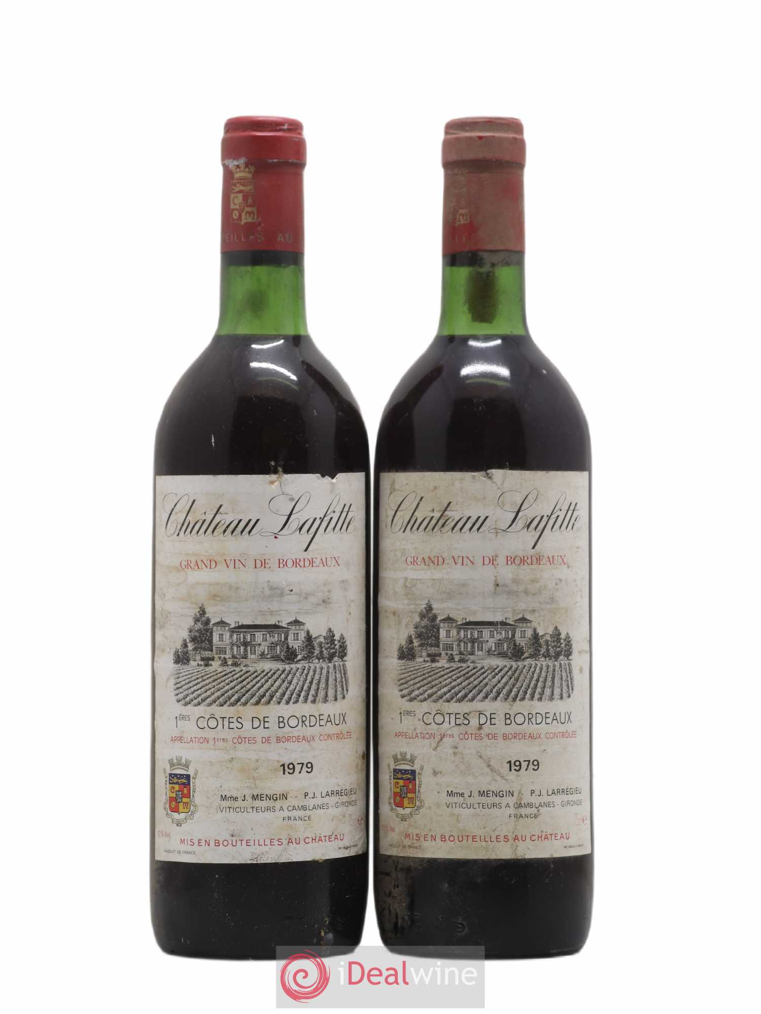 Premières Côtes de Bordeaux Château Lafitte 1979 - Lot de 2 bouteilles - 0