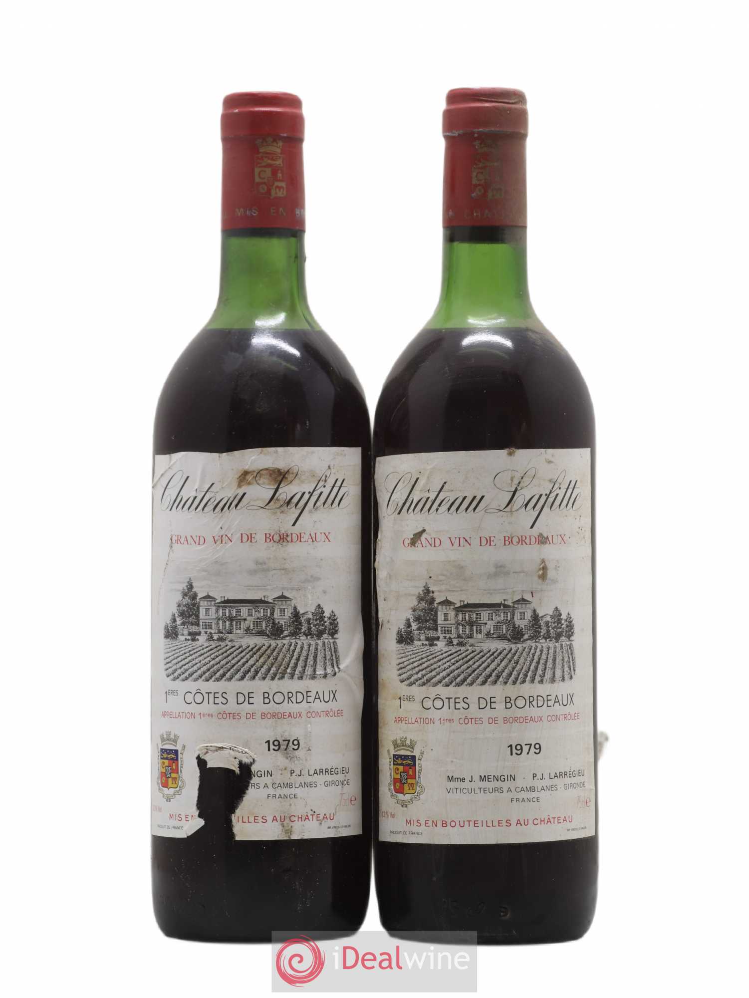 Premières Côtes de Bordeaux Château Lafitte 1979 - Lot de 2 bouteilles - 0