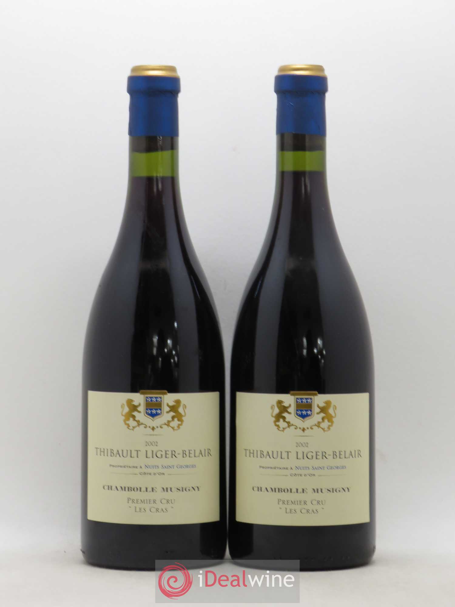 Chambolle-Musigny 1er Cru Les Cras Thibault Liger Belair 2002 - Posten von 2 Flaschen - 0
