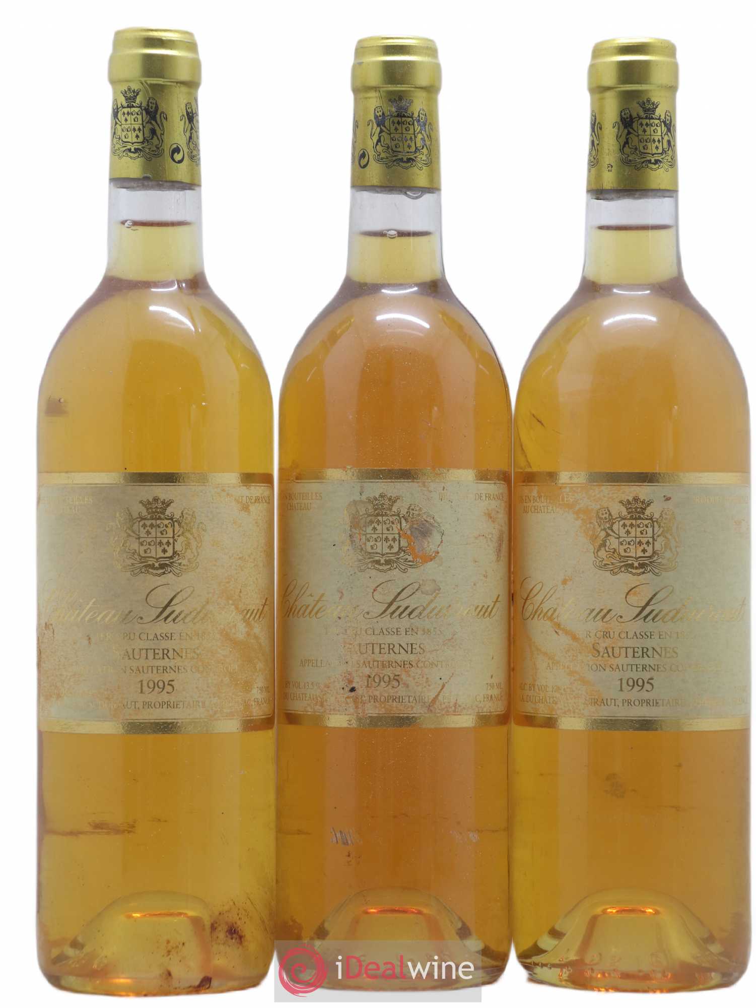 Château Suduiraut 1er Grand Cru Classé 1995 - Lotto di 3 bottiglie - 0