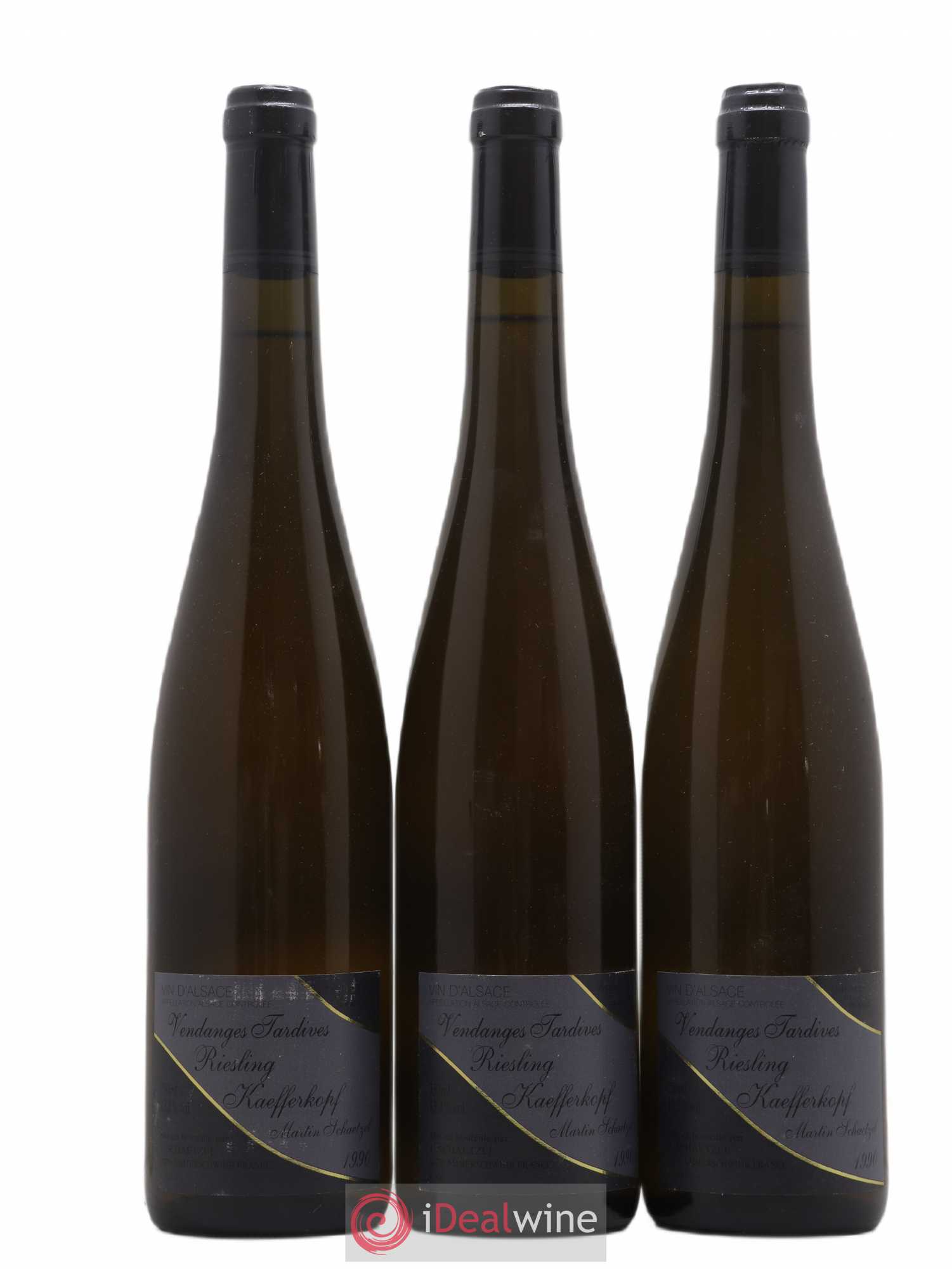 Riesling Vendanges Tardives Kaefferkopf Martin Schaetzel 1990 - Posten von 3 Flaschen - 0