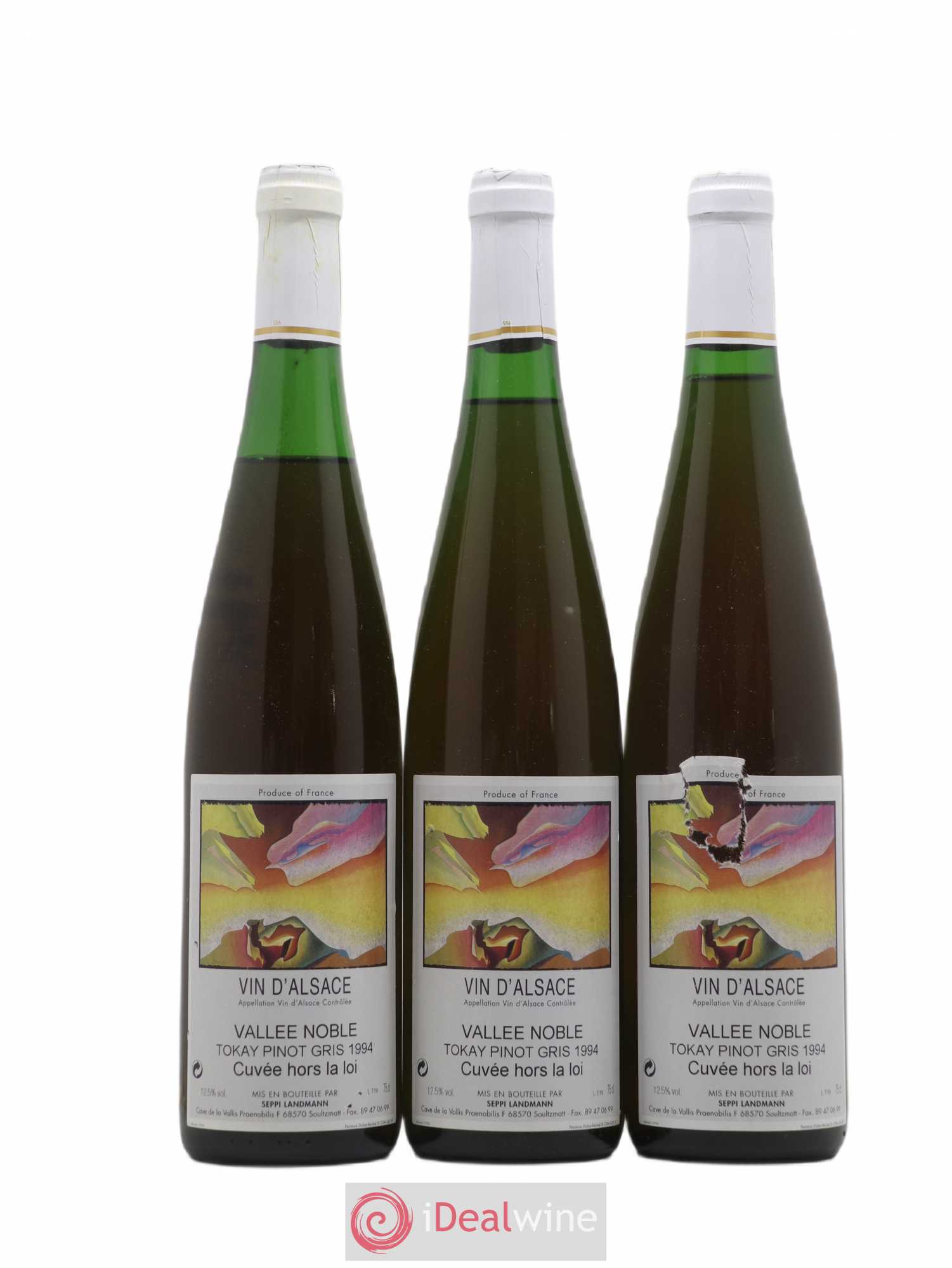 Pinot Gris Vallee Noble Cuvee Hors La Loi Seppi Landmann 1994 - Posten von 3 Flaschen - 0