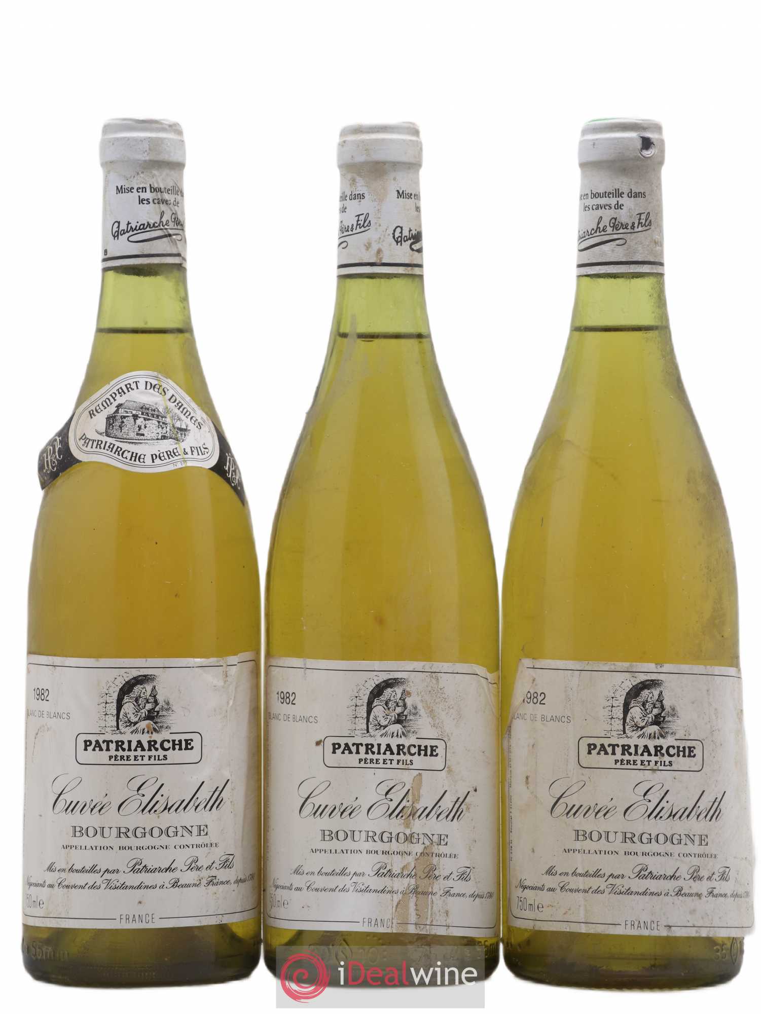 Bourgogne Cuvee Elizabeth Domaine Patriarche 1982 - Posten von 3 Flaschen - 0