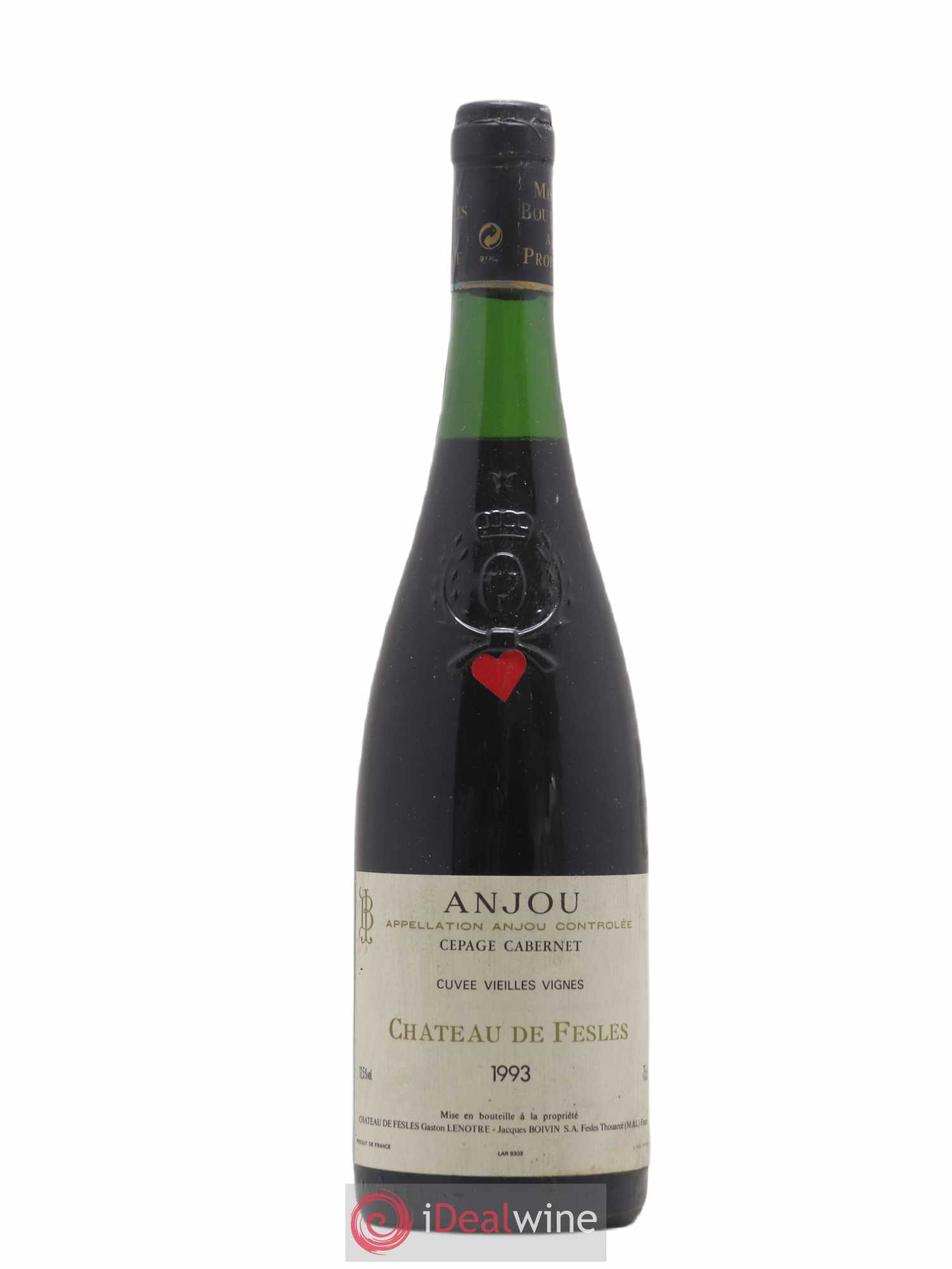Anjou Cabernet Vieilles Vignes Château de Fesles 1993 - Posten von 1 Flasche - 0