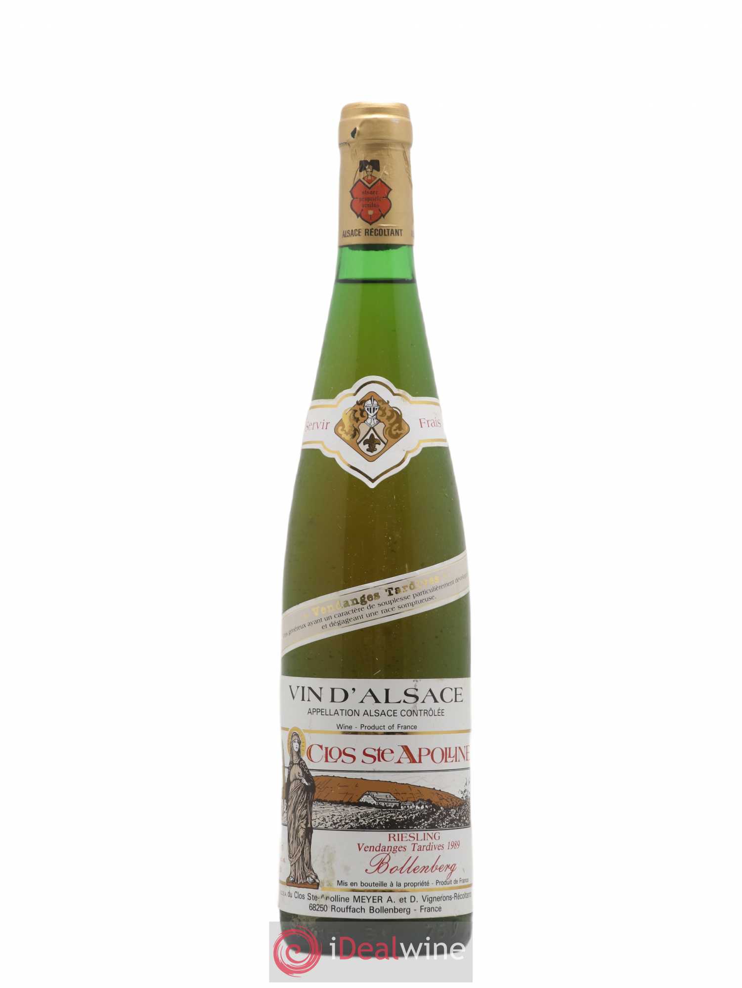 Riesling Vendanges Tardives Bollenberg Clos Saint Appoline 1989 - Posten von 1 Flasche - 0