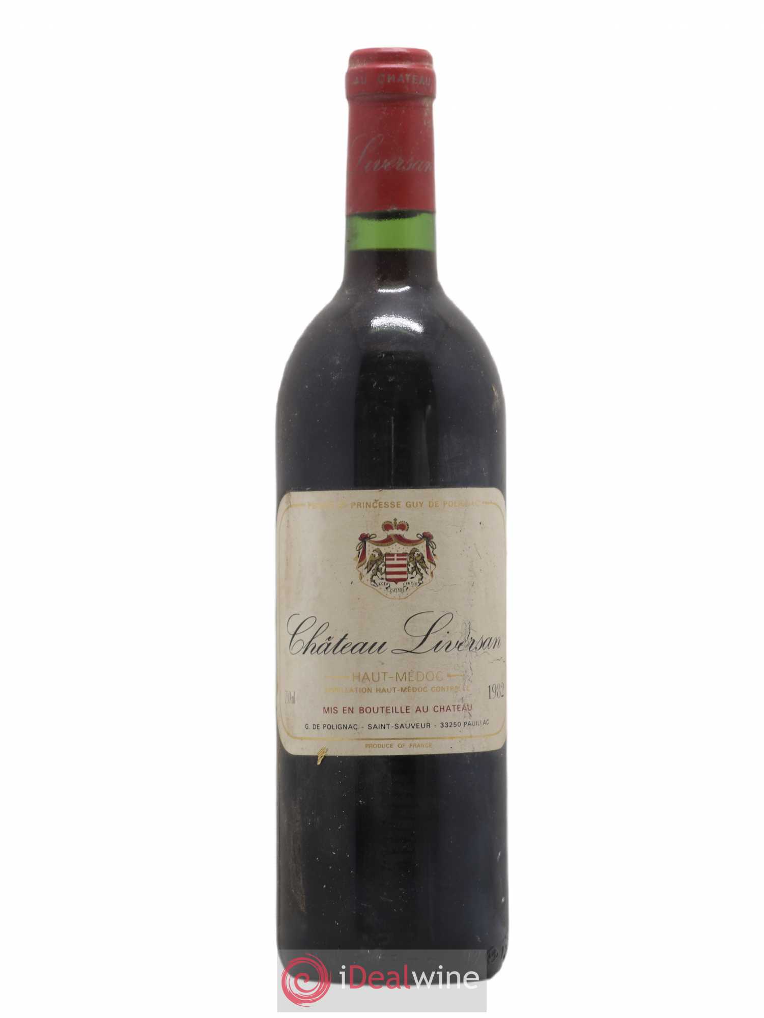 Château Liversan Cru Bourgeois 1982 - Lot de 1 bouteille - 0