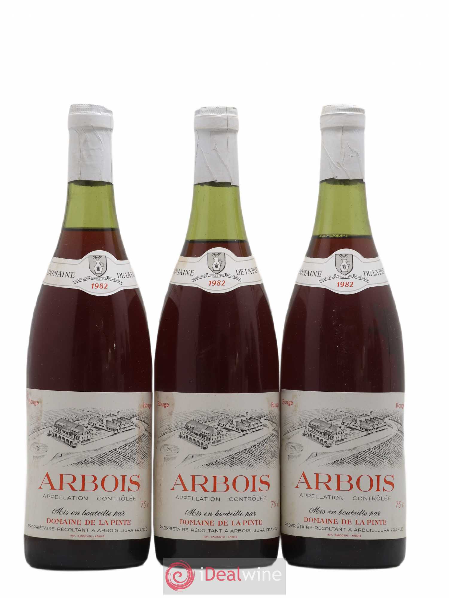 Arbois Domaine De La Pinte 1982 - Lot de 3 bouteilles - 0