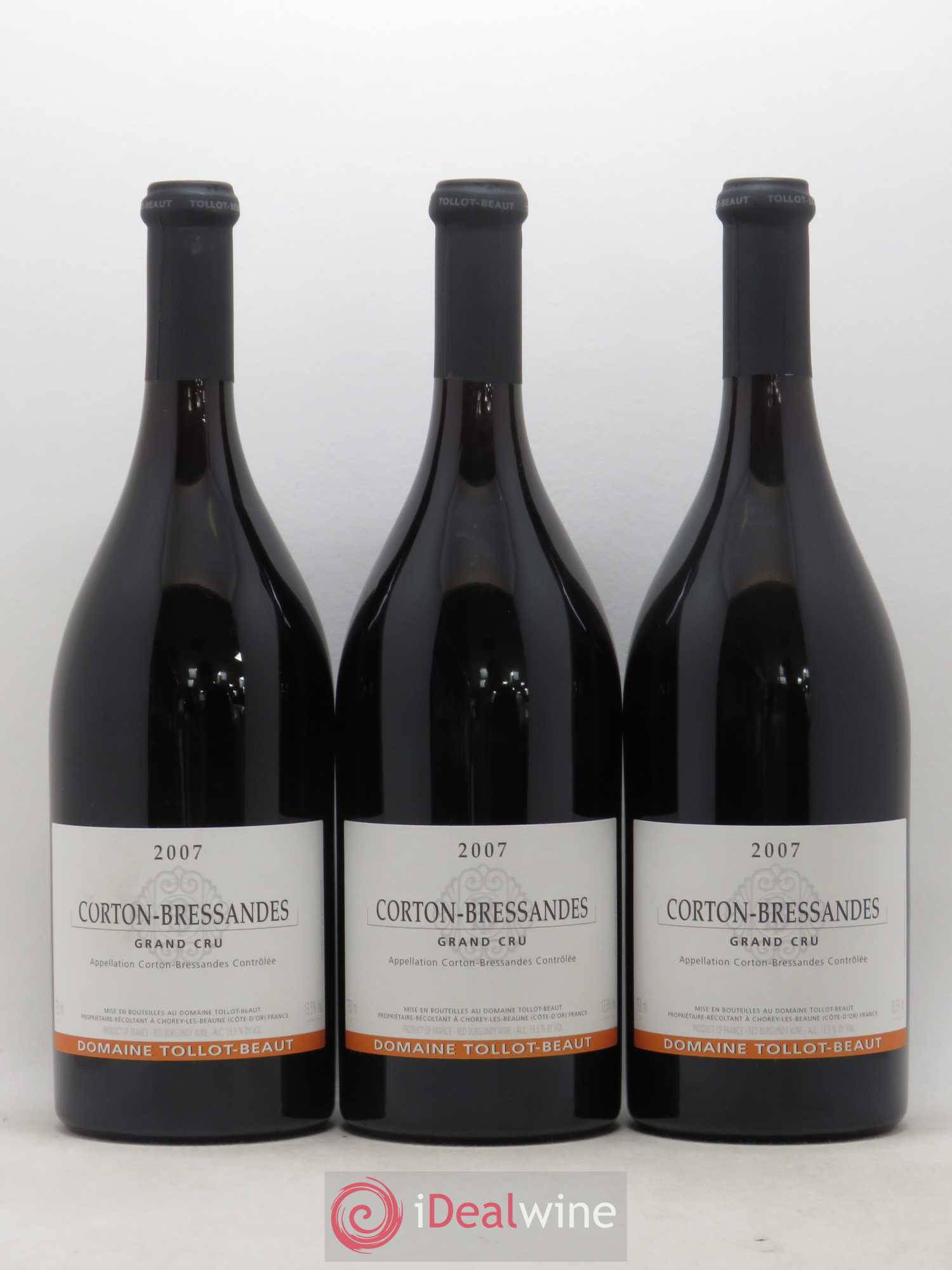 Corton-Bressandes Grand Cru Tollot Beaut (Domaine) 2007 - Lot de 3 bouteilles - 0
