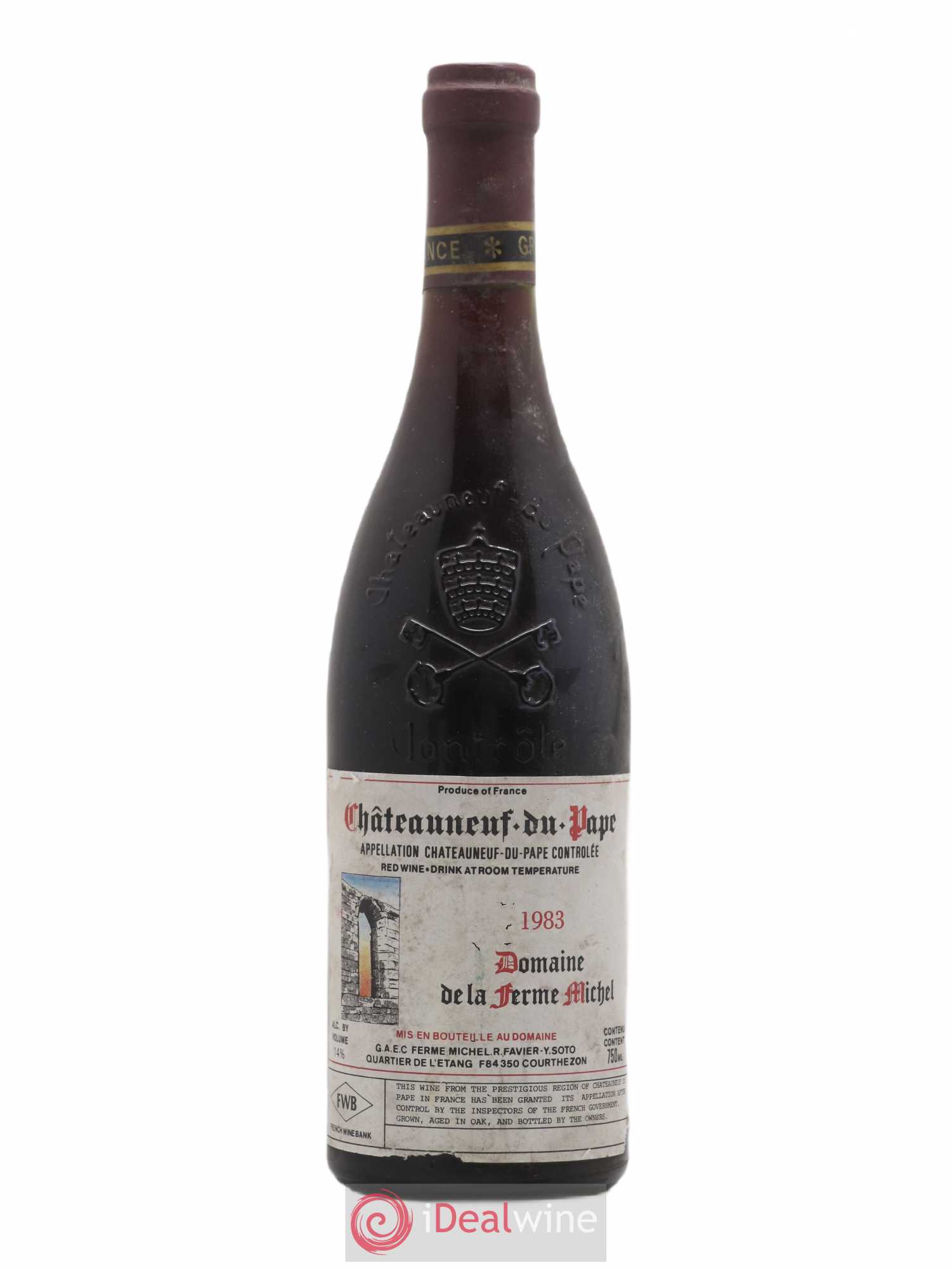 Châteauneuf-du-Pape Domaine De La Ferme Michel 1983 - Posten von 1 Flasche - 0