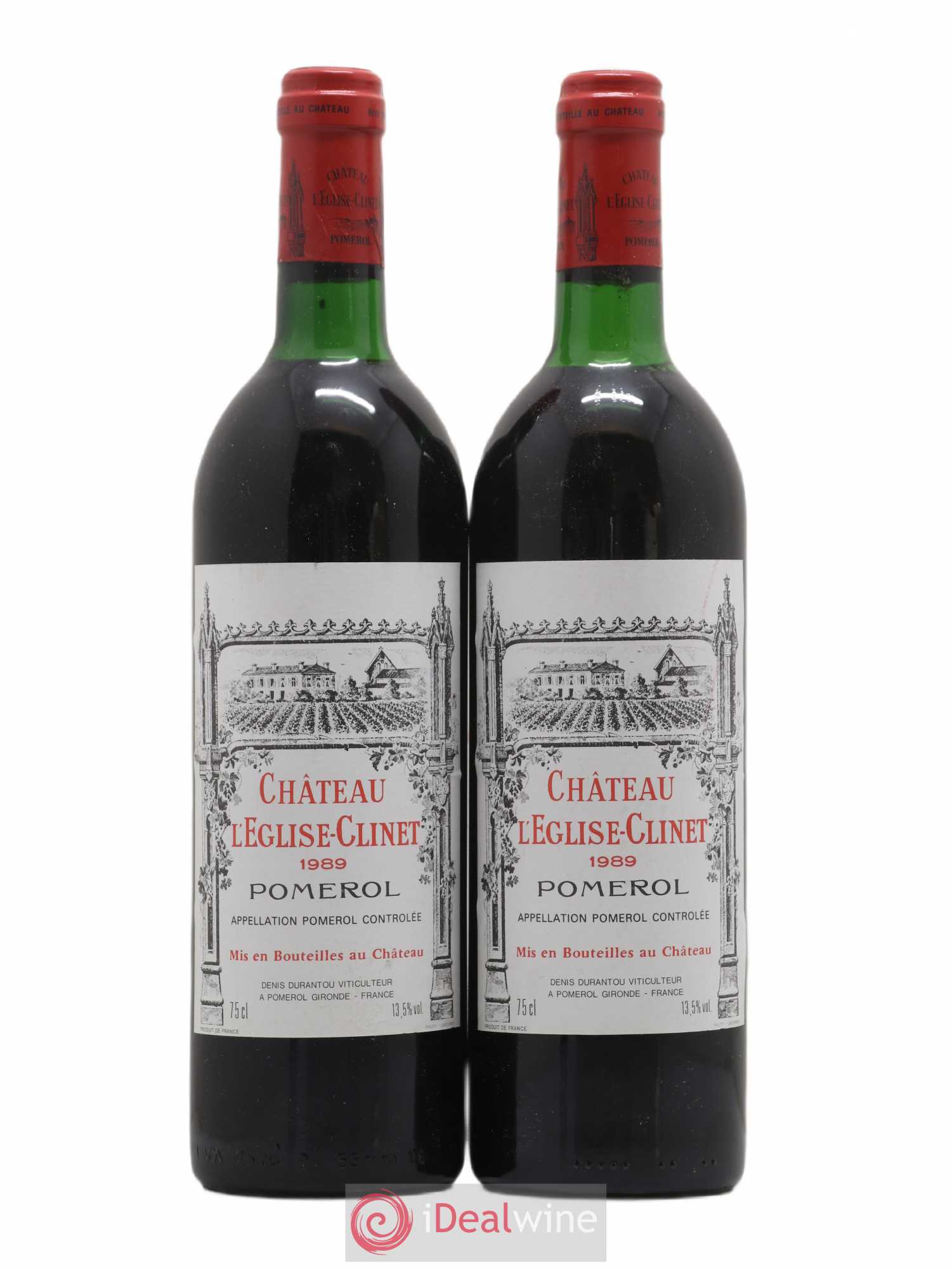 Château l' Église Clinet 1989 - Lot de 2 bouteilles - 0
