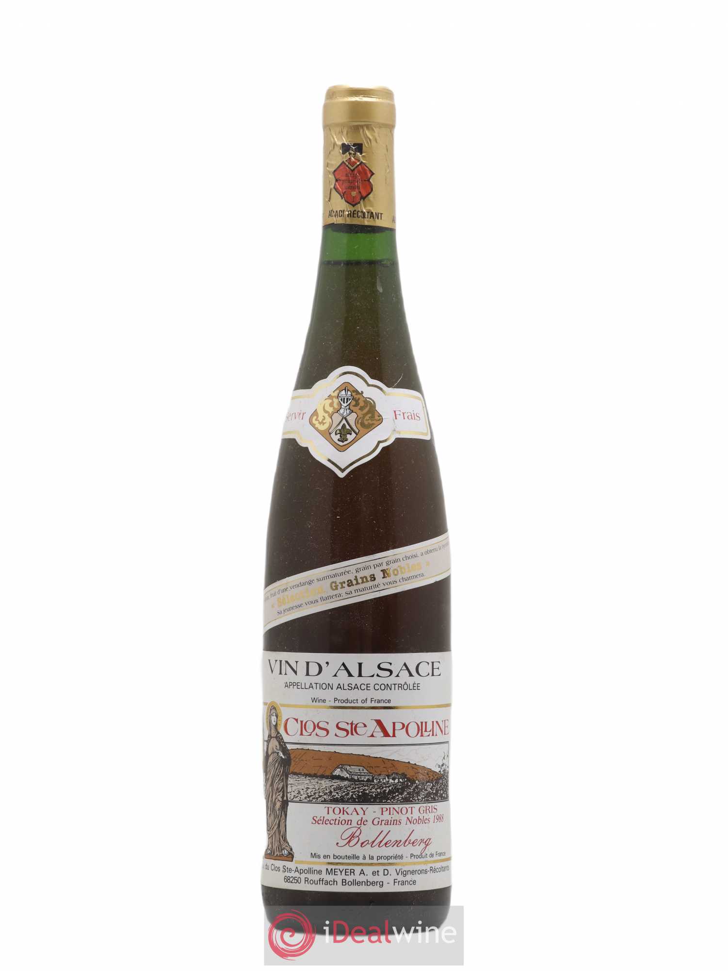 Pinot Gris (Tokay) Sélection de Grains Nobles Clos Saint Apolline Bollenberg 1988 - Lotto di 1 bottiglia - 0
