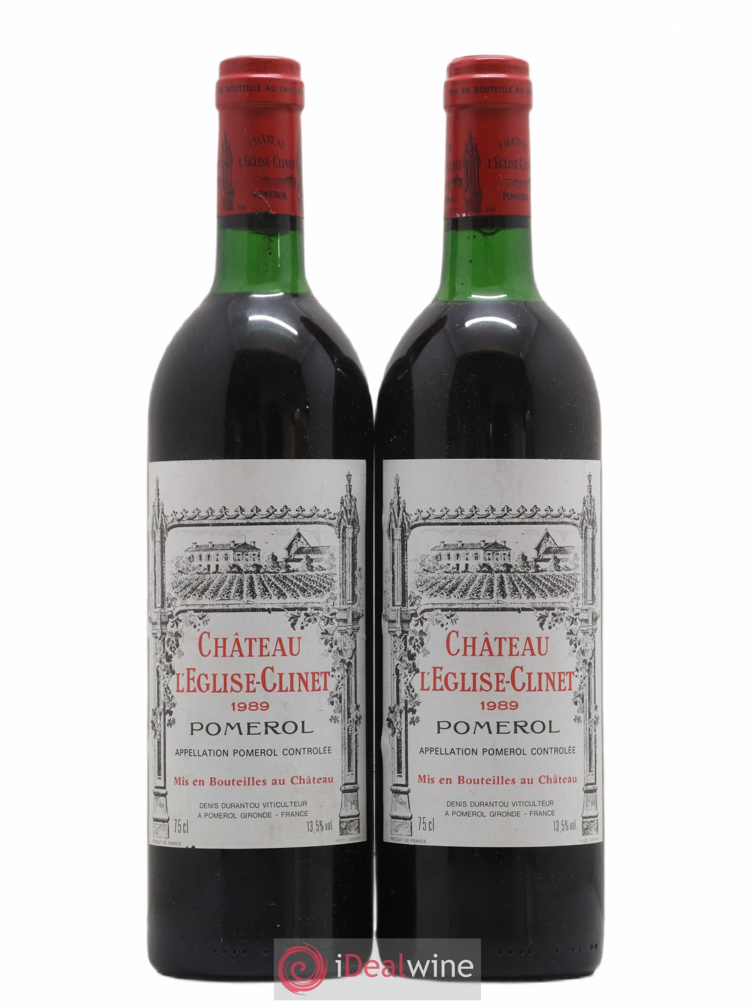 Château l' Église Clinet 1989 - Lot de 2 bouteilles - 0