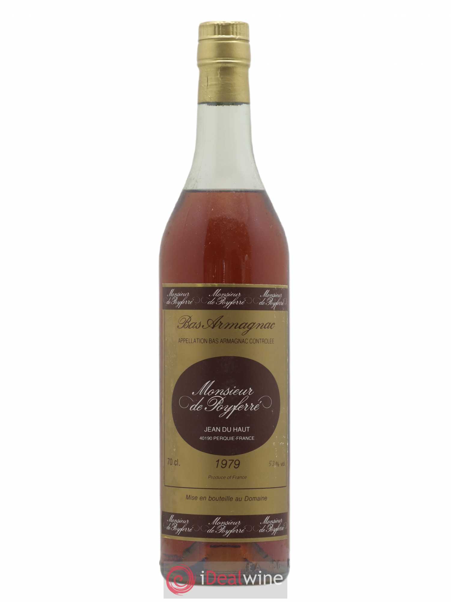 Bas-Armagnac Monsieur de Poyferré Jean du Haut 1979 - Posten von 1 Flasche - 0
