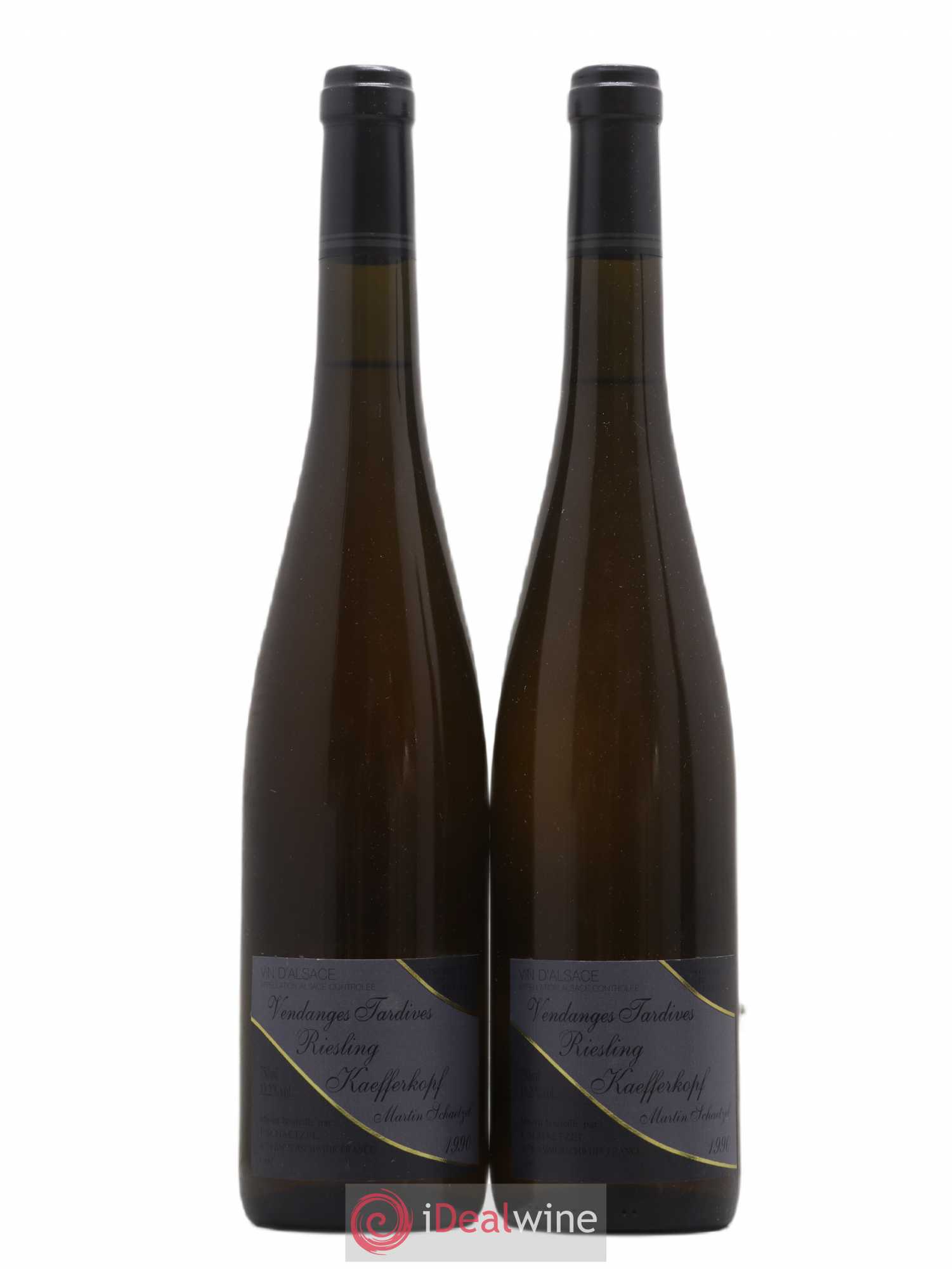 Riesling Vendanges Tardives Kaefferkopf Martin Schaetzel 1990 - Lotto di 2 bottiglie - 0