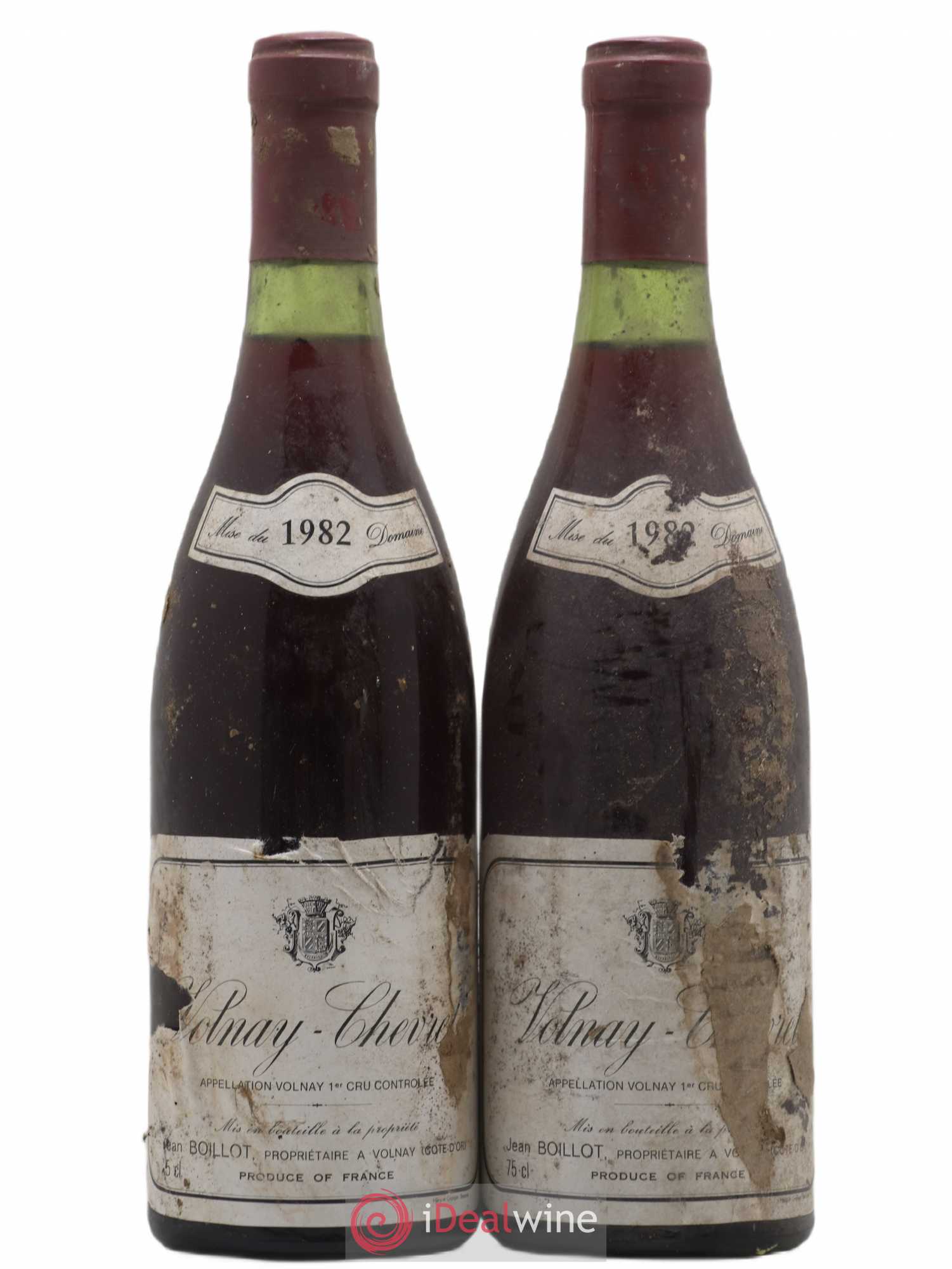 Volnay Chevret Jean Boillot 1982 - Posten von 2 Flaschen - 0