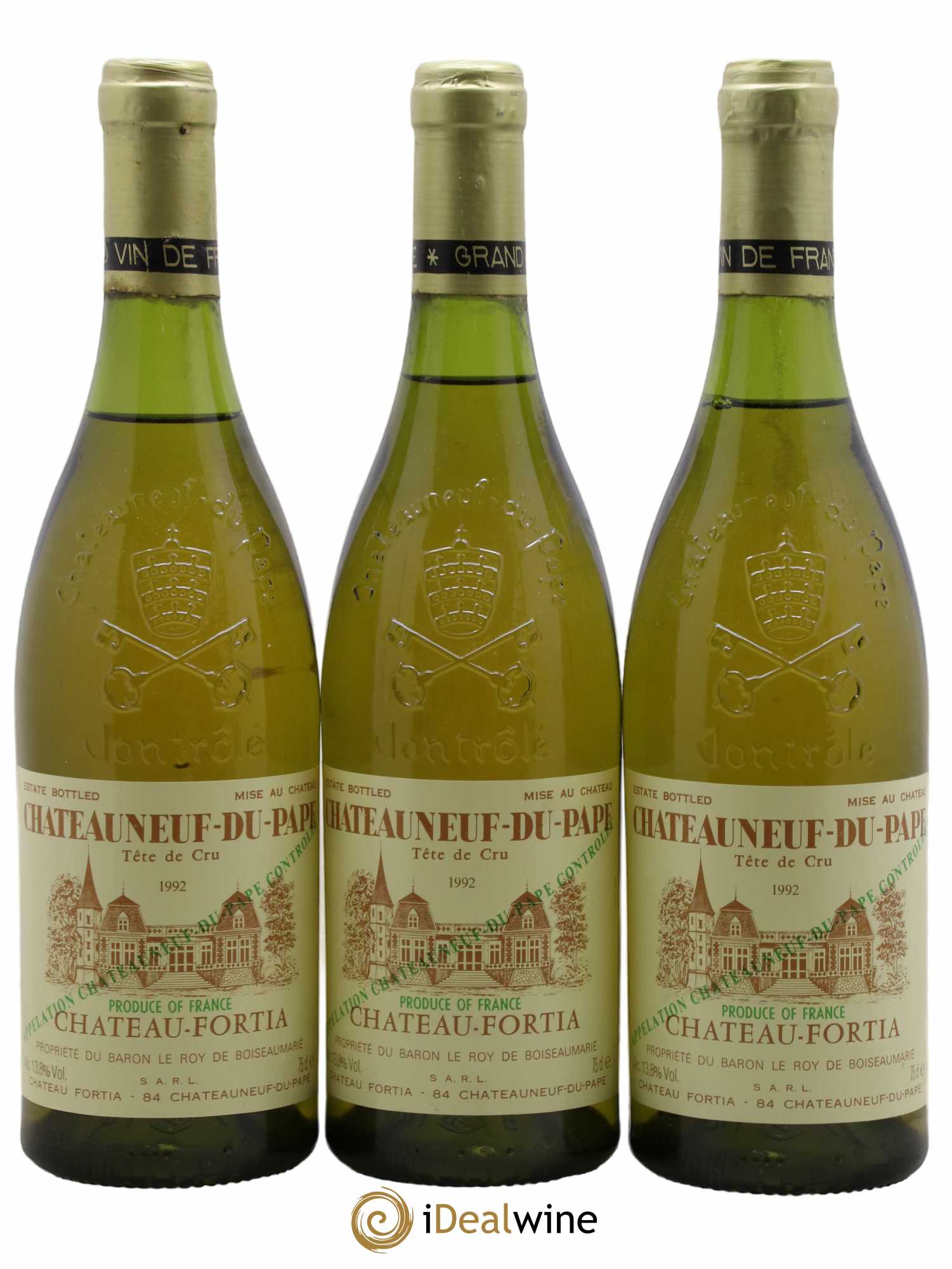 Châteauneuf-du-Pape Château Fortia Tête de Cru 1992 - Lot de 3 bouteilles - 0