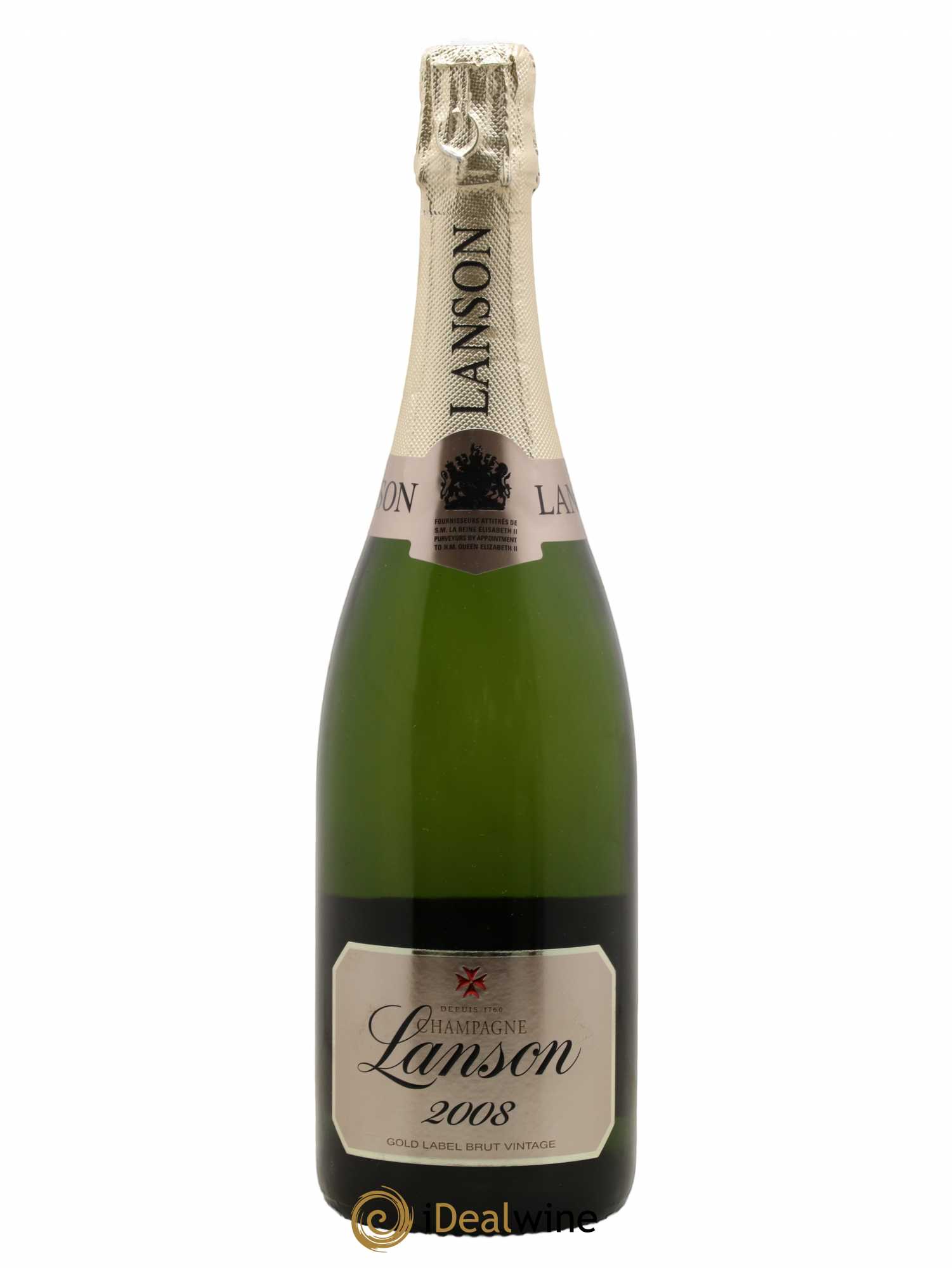 Vintage Collection Lanson Gold Label 2008 - Lot de 1 bouteille - 0
