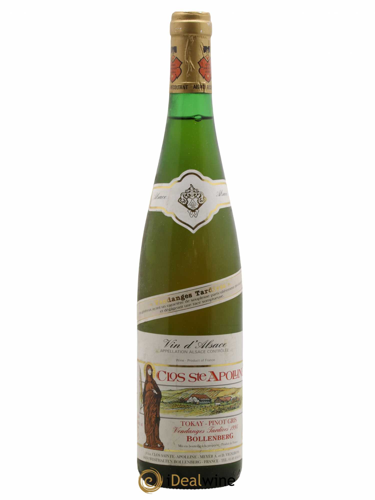 Pinot Gris Vendage Tardive Bollenberg Clos Saint Apolline 1994 - Posten von 1 Flasche - 0