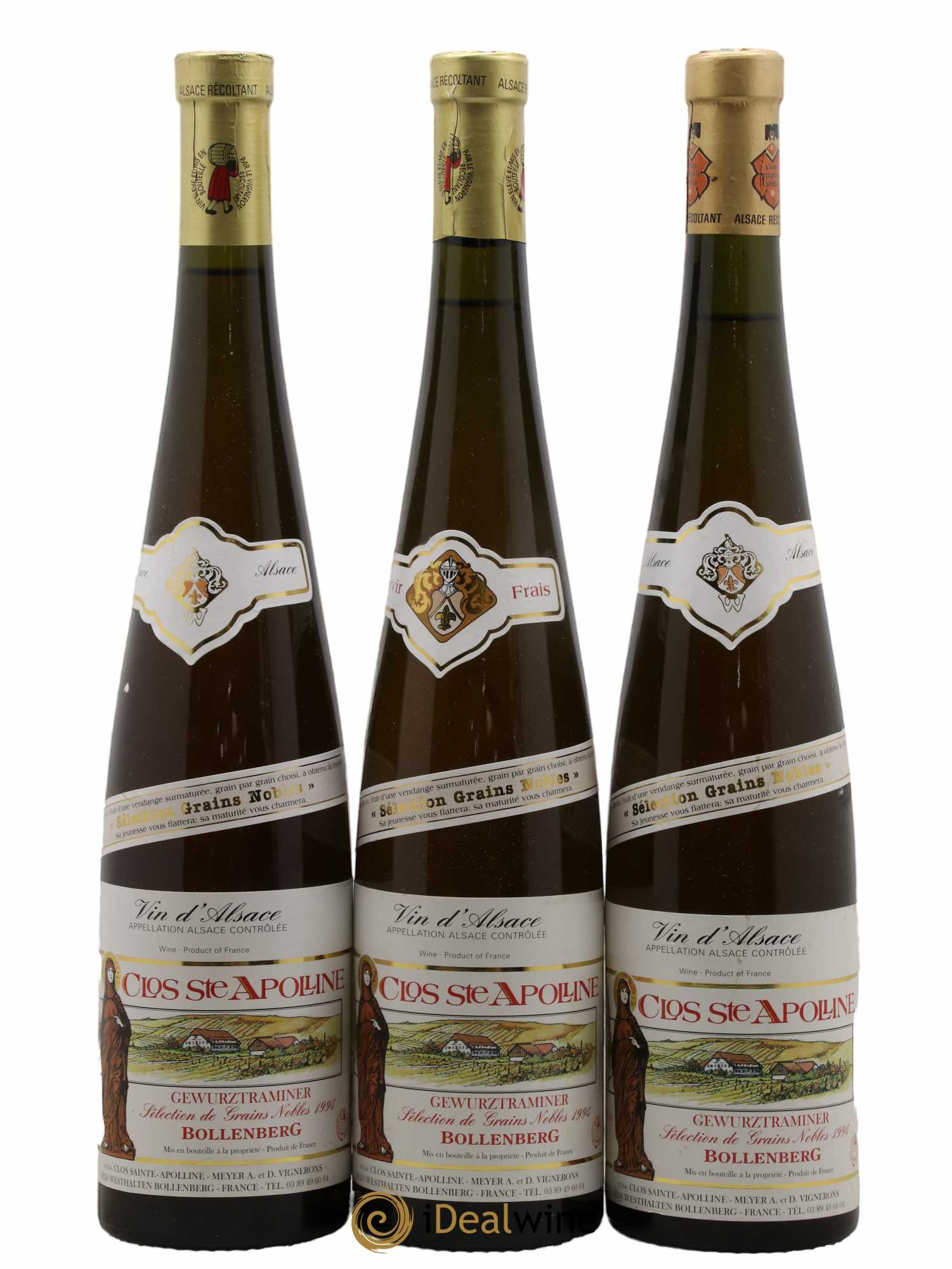 Gewurztraminer Sélection De Grains Nobles Bollenberg Clos Sainte Apolline 1994 - Posten von 3 Flaschen - 0