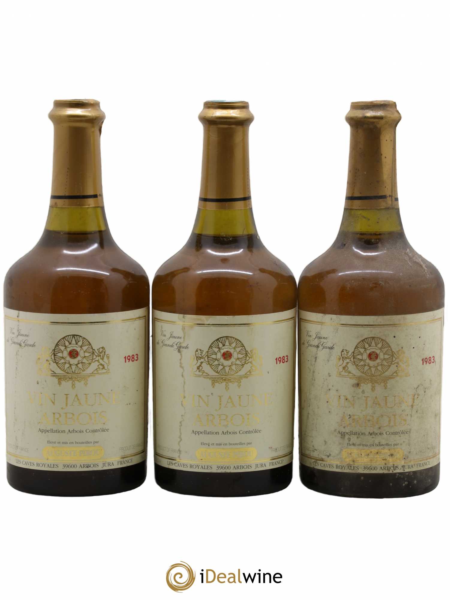 Arbois Vin Jaune Auguste Pirou 1983 - Lot de 3 bouteilles - 0