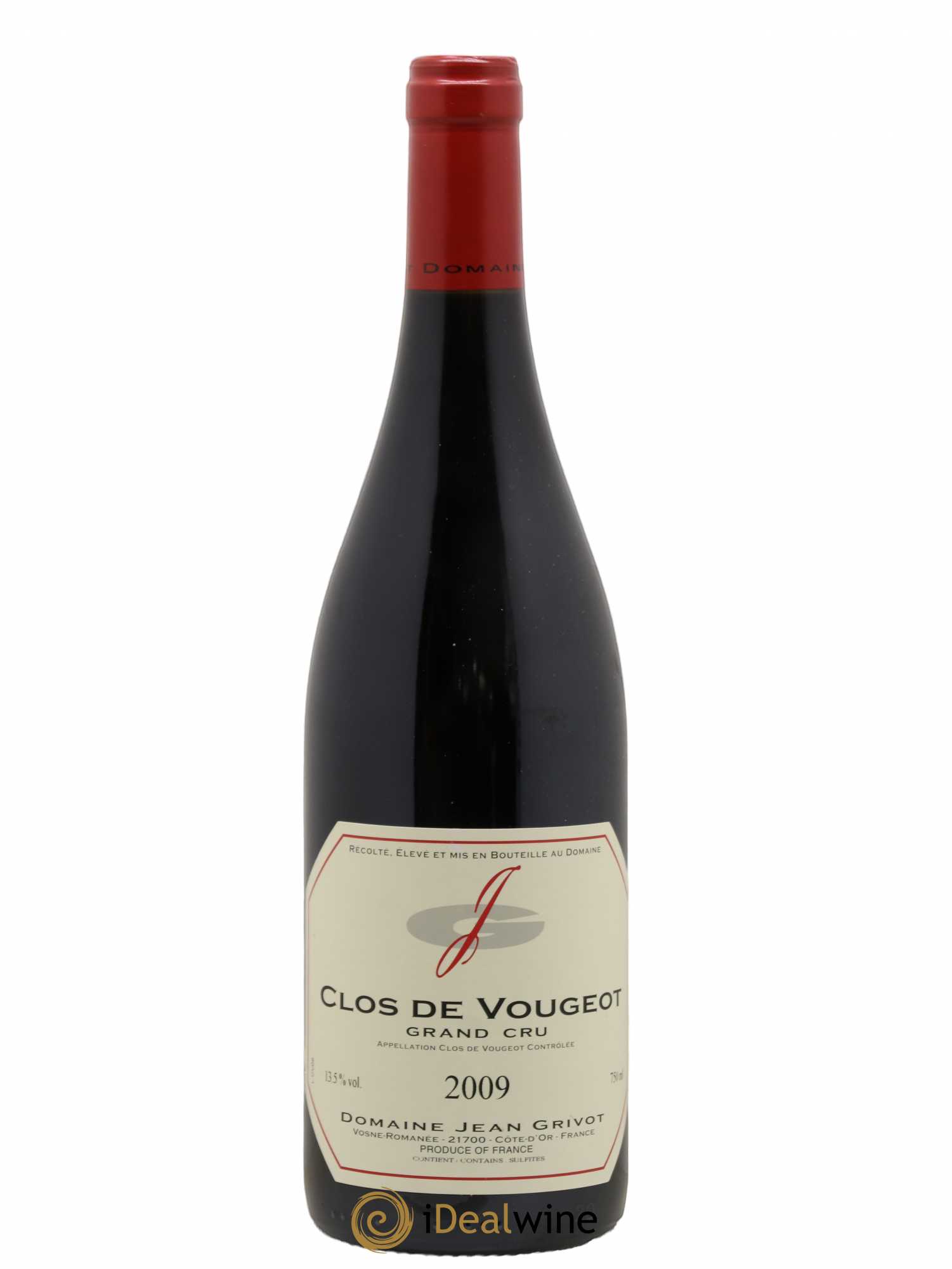 Clos de Vougeot Grand Cru Jean Grivot 2009 - Lot de 1 bouteille - 0