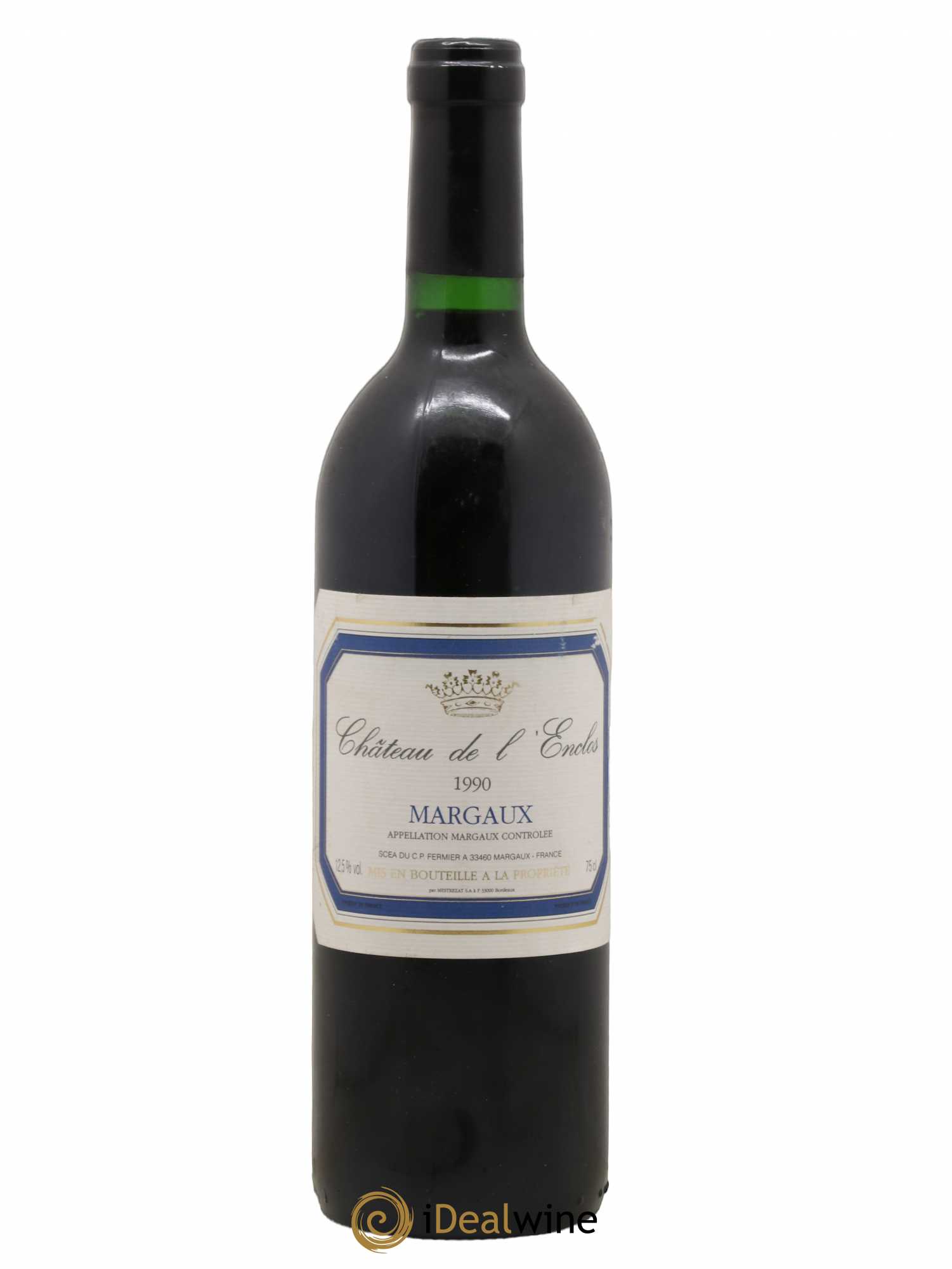 Château Margaux 1er Grand Cru Classé Chateau L'Enclos 1990 - Lot de 1 bouteille - 0