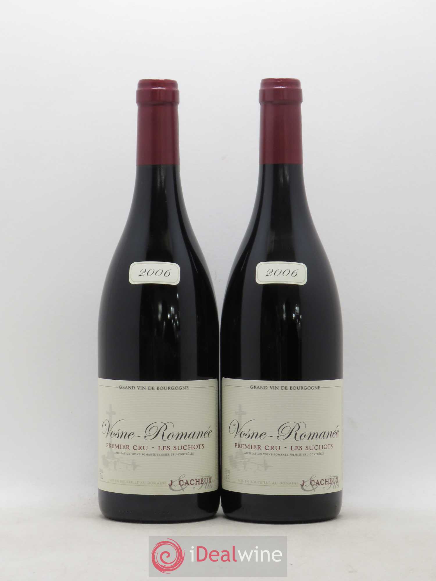 Vosne-Romanée 1er Cru Les Suchots J Cacheux 2006 - Lot de 2 bouteilles - 0