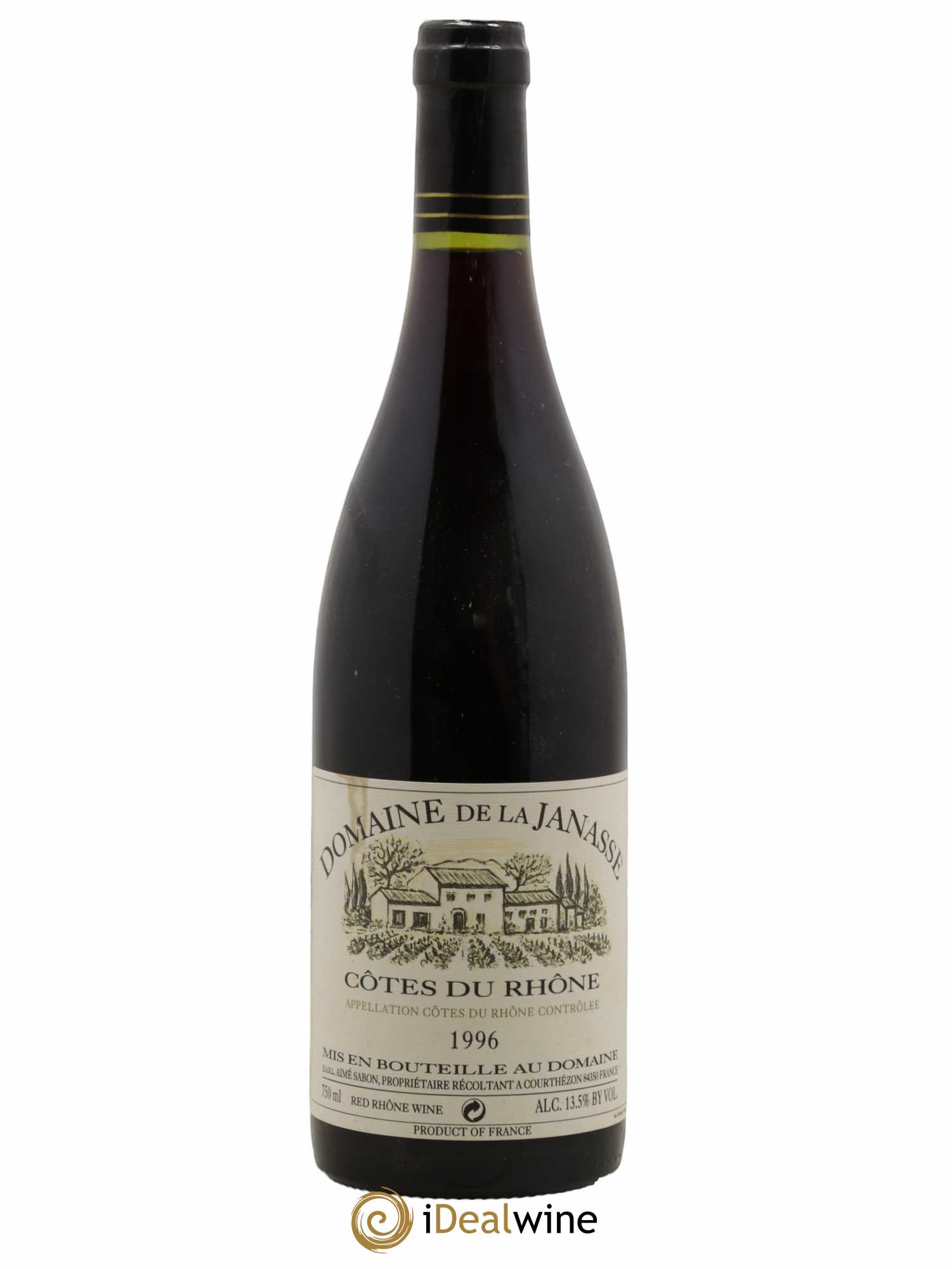 Côtes-du-Rhône La Janasse (Domaine de) Aimé Sabon 1996 - Lot de 1 bouteille - 0
