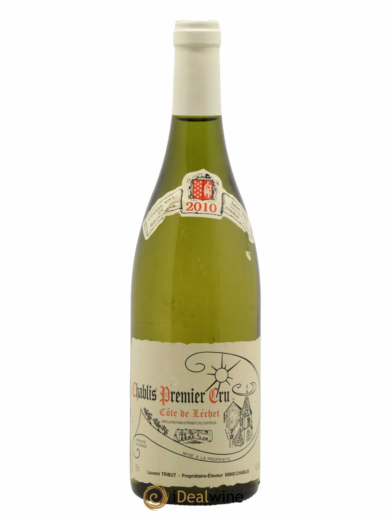 Chablis 1er Cru Côte de Lechet Laurent Tribut 2010 - Lot de 1 bouteille - 0