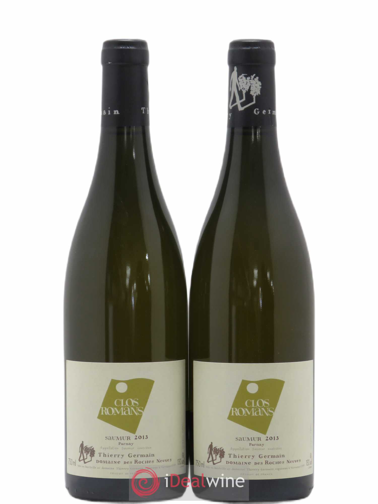 Saumur Clos Romans Domaine des Roches Neuves - Thierry Germain (sans prix de réserve) 2013 - Lot de 2 bouteilles - 0