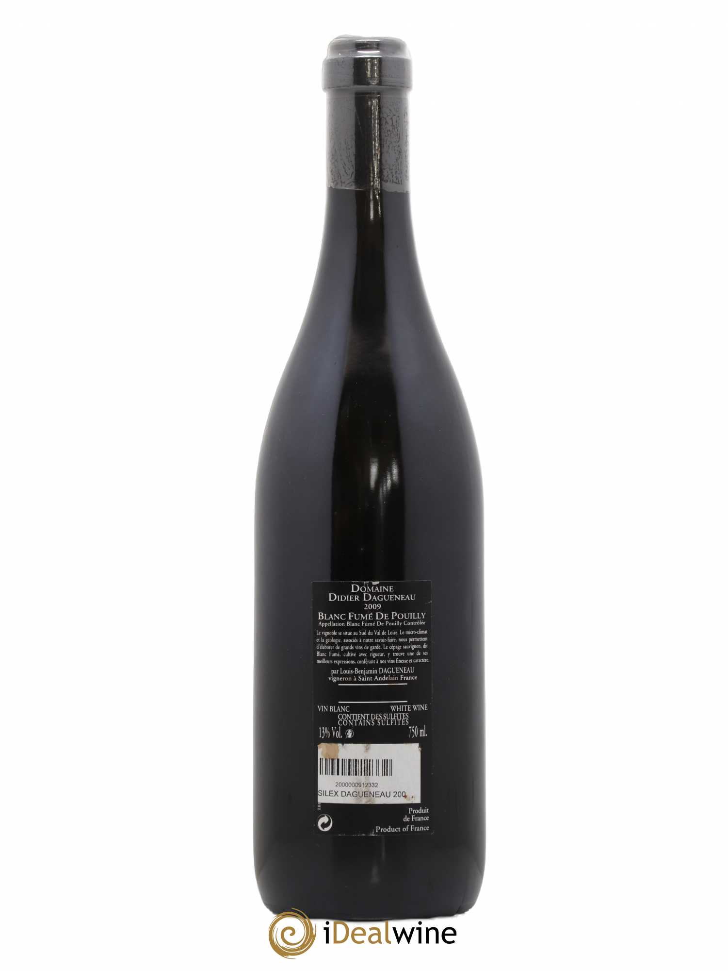 Pouilly-Fumé Blanc Fumé de Pouilly Dagueneau (Domaine Didier - Louis-Benjamin) 2009 - Lot de 1 bouteille - 1