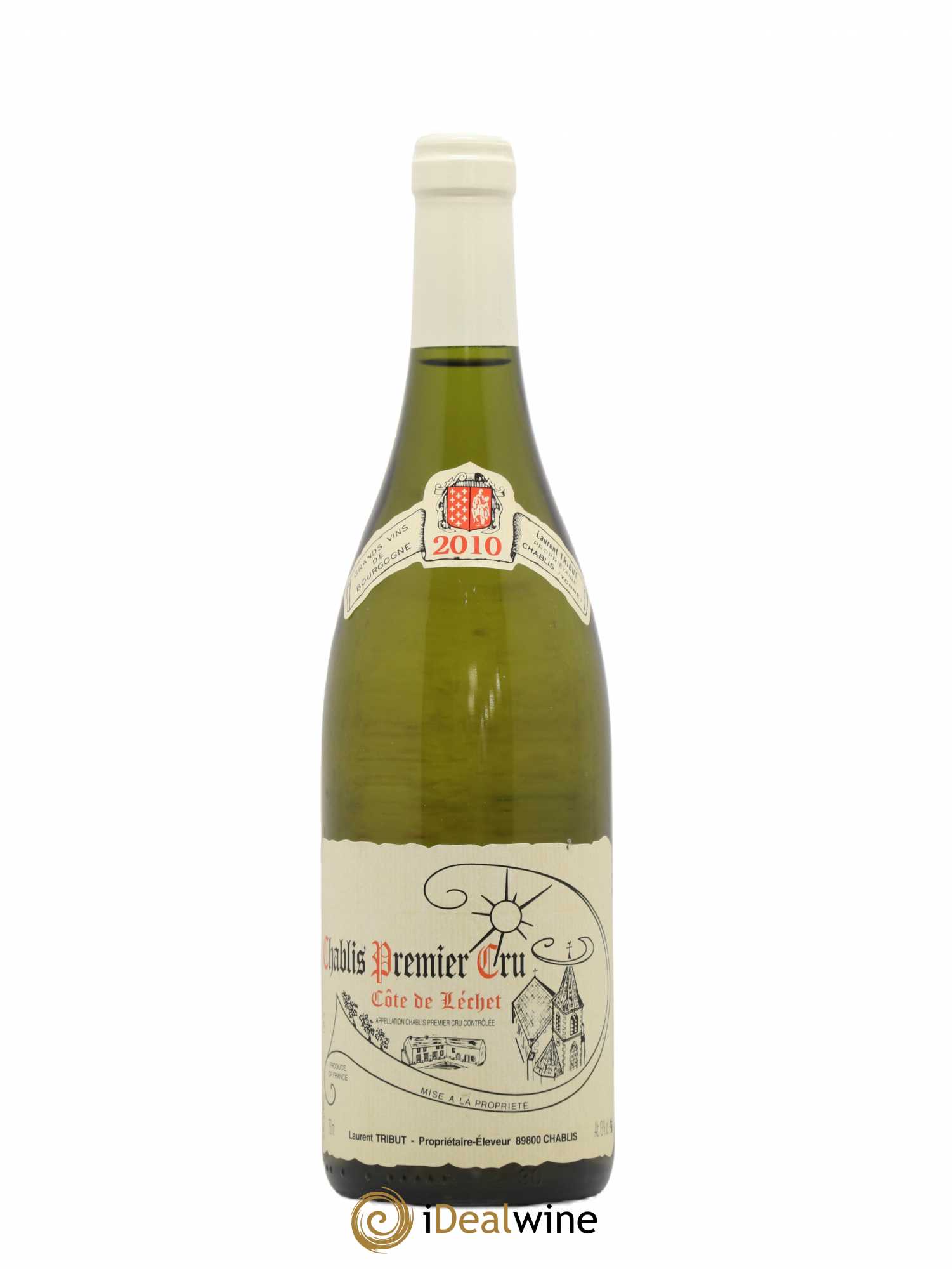 Chablis 1er Cru Côte de Lechet Laurent Tribut 2010 - Lot de 1 bouteille - 0