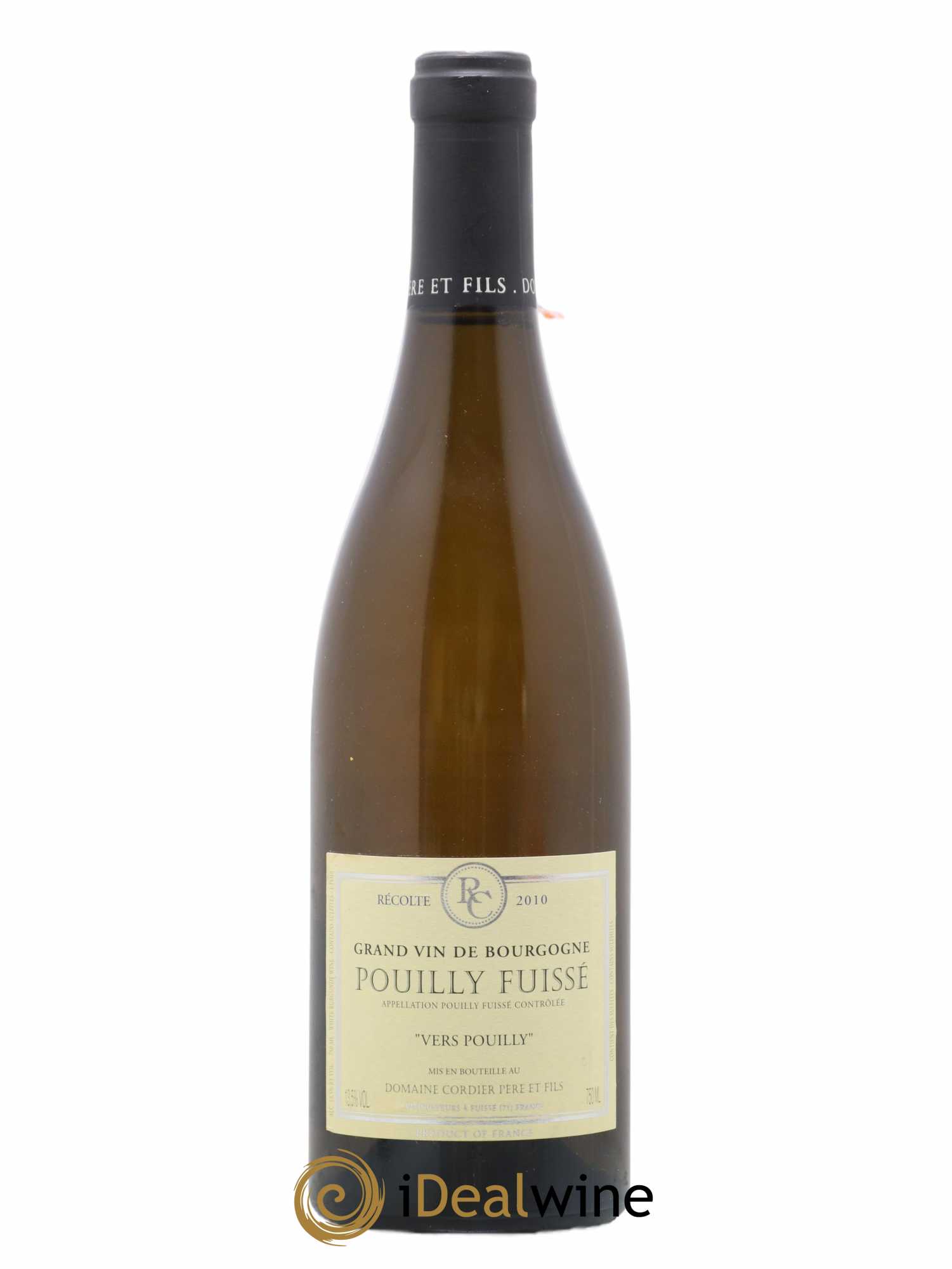 Pouilly-Fuissé Vers Pouilly Cordier Père et Fils (Domaine) (sans prix de réserve) 2010 - Lot de 1 bouteille - 0