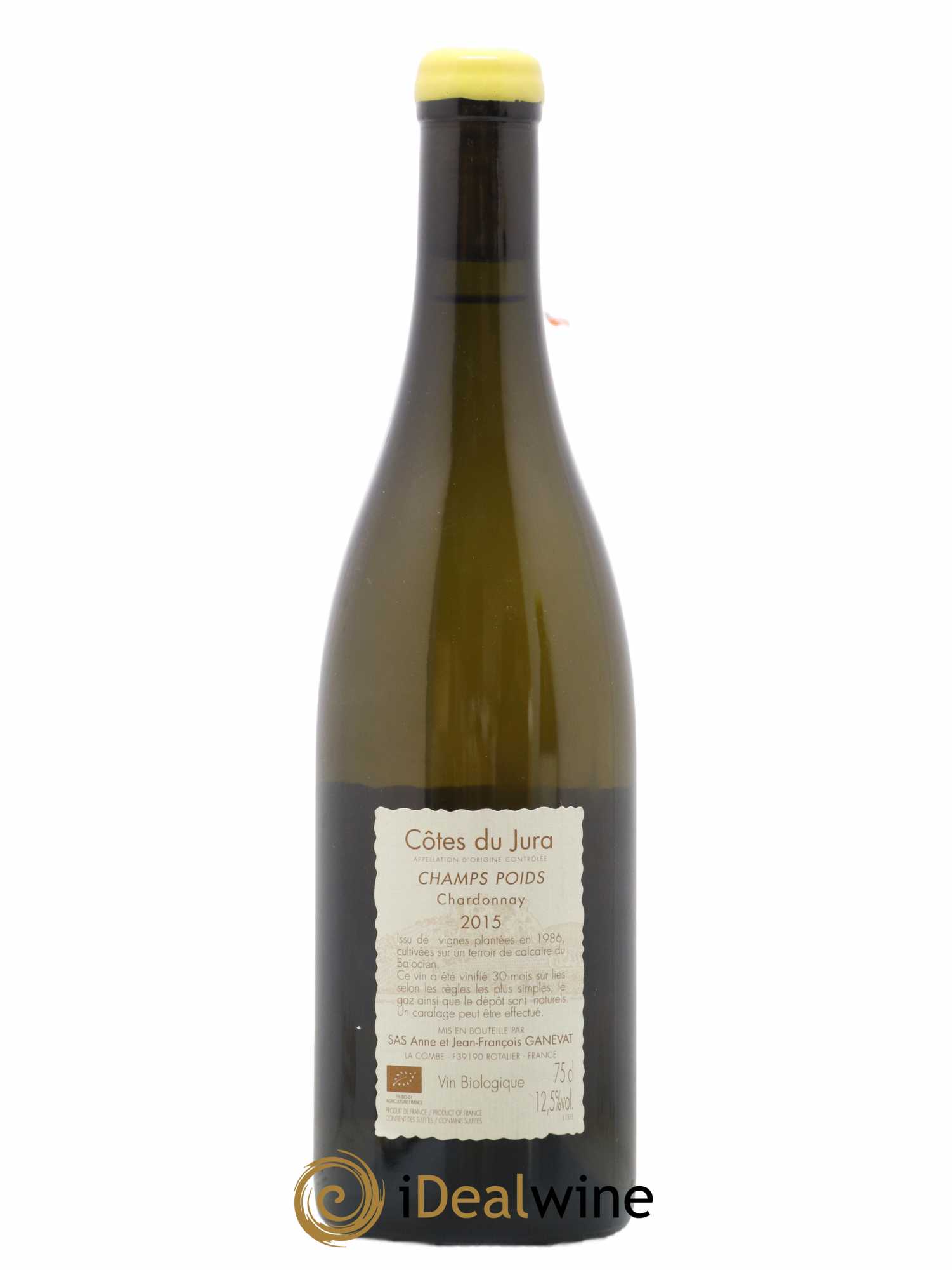 Côtes du Jura Champs Poids Anne et Jean François Ganevat 2015 - Lot de 1 bouteille - 1