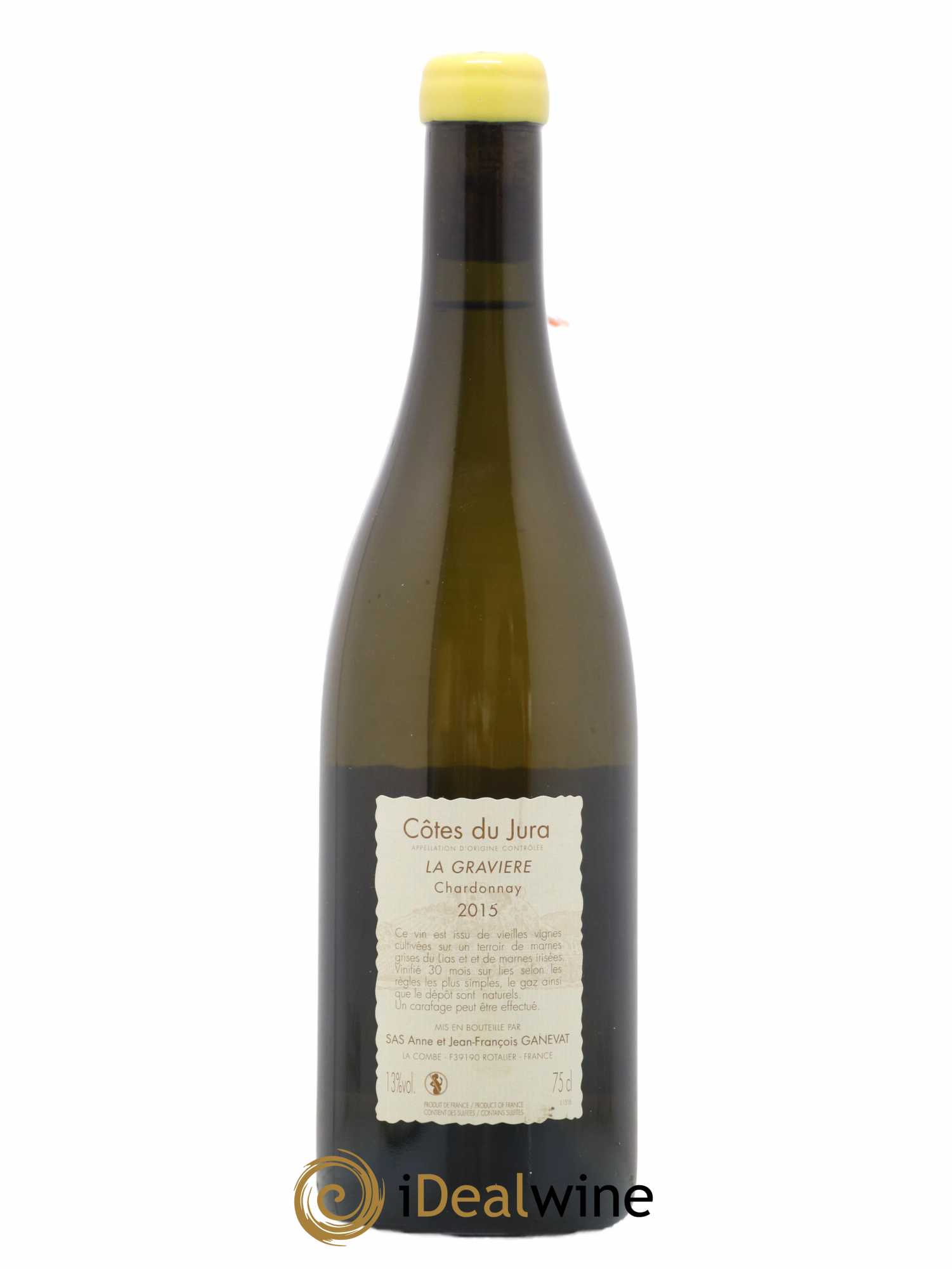 Côtes du Jura La Gravière Anne et Jean François Ganevat 2015 - Lot de 1 bouteille - 1