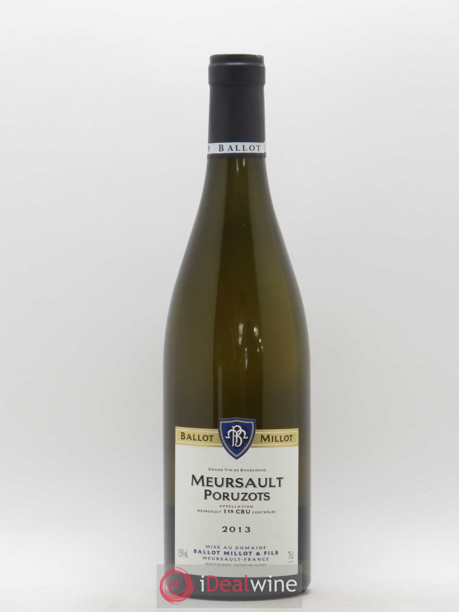 Meursault 1er Cru Poruzots Domaine Ballot Millot 2013 - Posten von 1 Flasche - 0