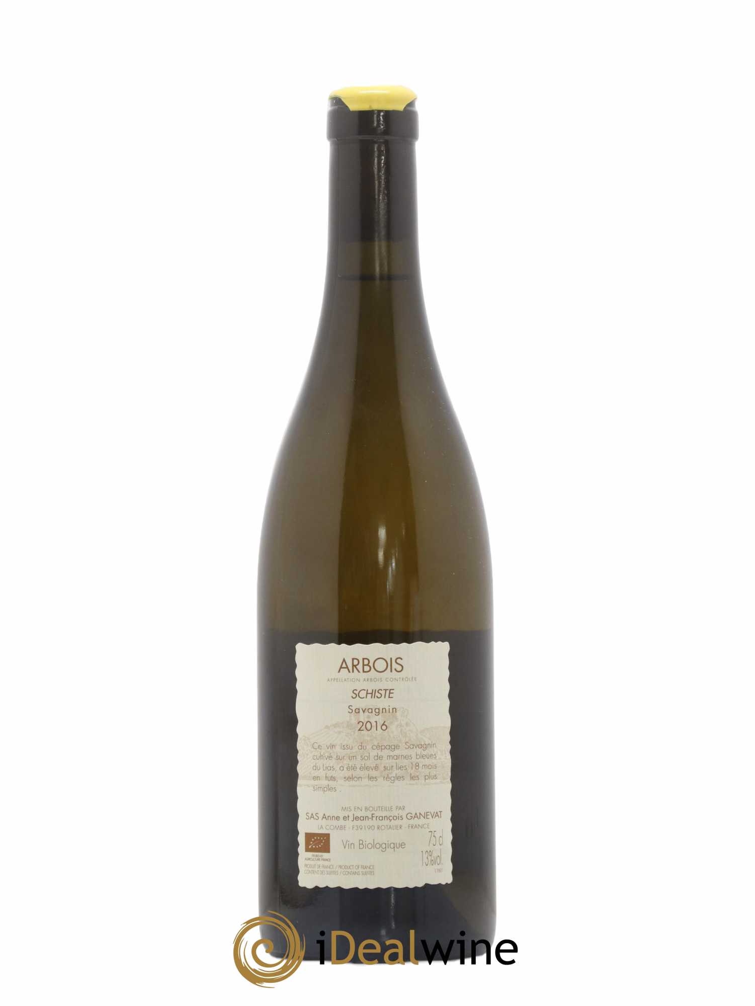 Arbois Savagnin Schiste Anne et Jean François Ganevat 2016 - Lot de 1 bouteille - 1