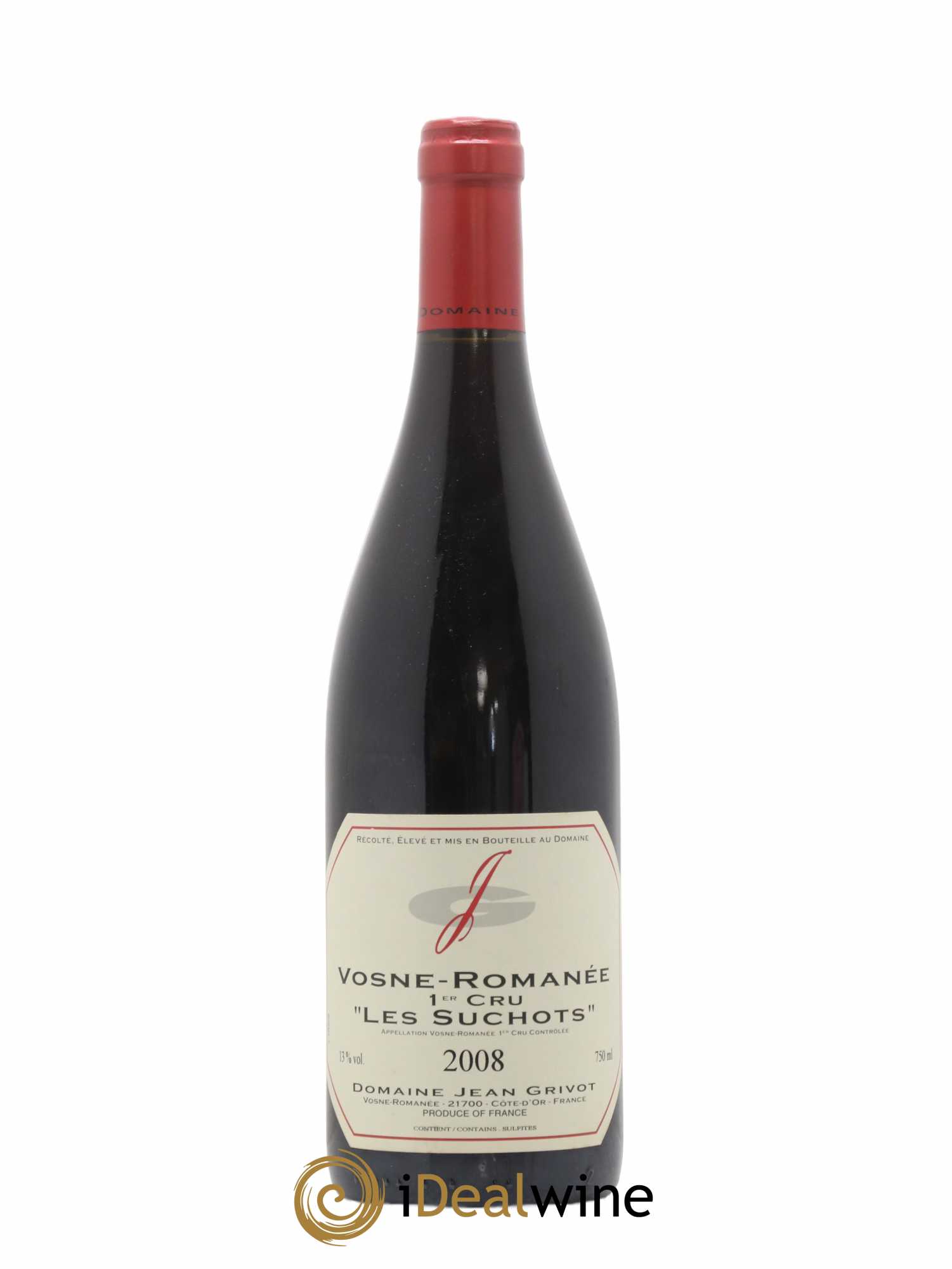 Vosne-Romanée 1er Cru Les Suchots Jean Grivot 2008 - Lot de 1 bouteille - 0