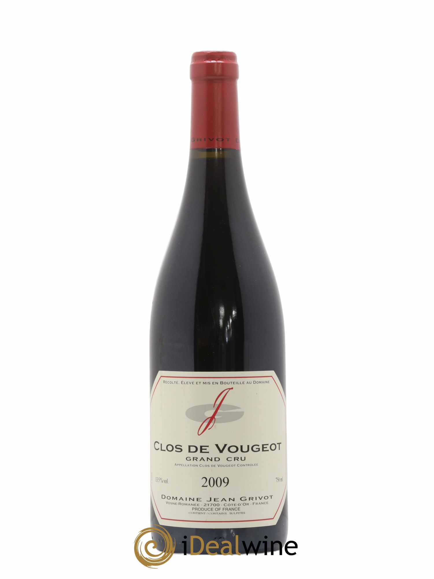 Clos de Vougeot Grand Cru Jean Grivot 2009 - Lot de 1 bouteille - 0