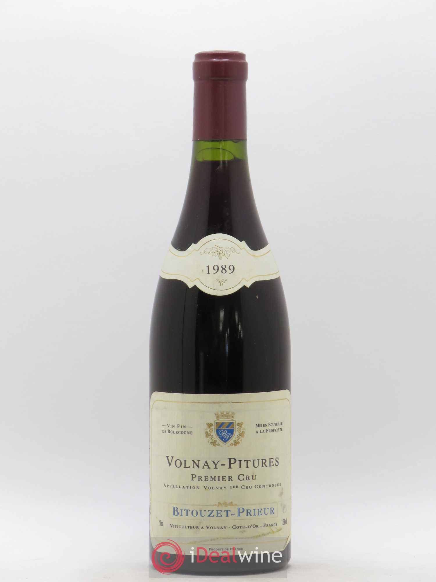 Volnay 1er Cru Pitures Domaine Bitouzet-Prieur 1989 - Posten von 1 Flasche - 0