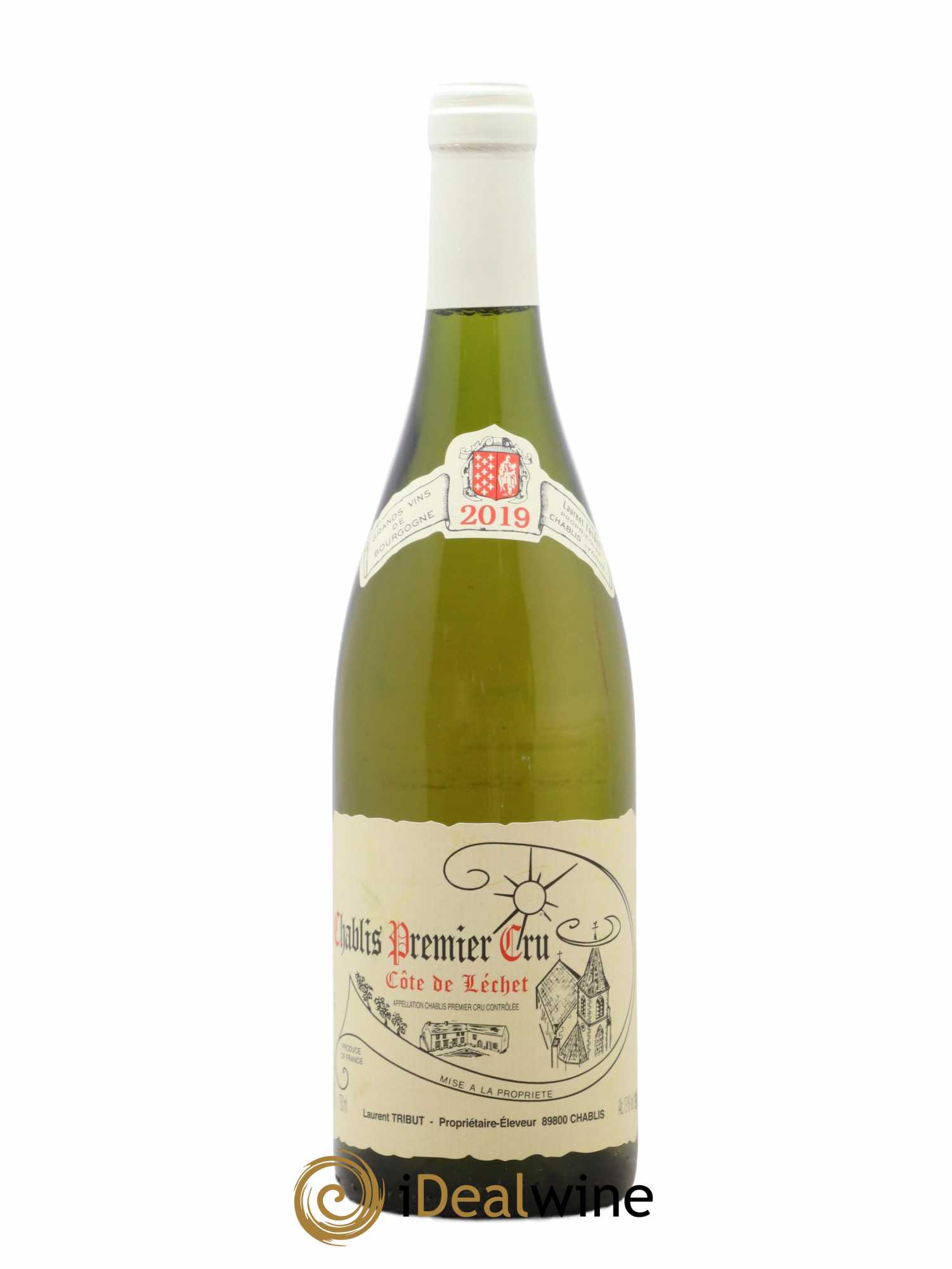 Chablis 1er Cru Côte de Lechet Laurent Tribut 2019 - Lot de 1 bouteille - 0