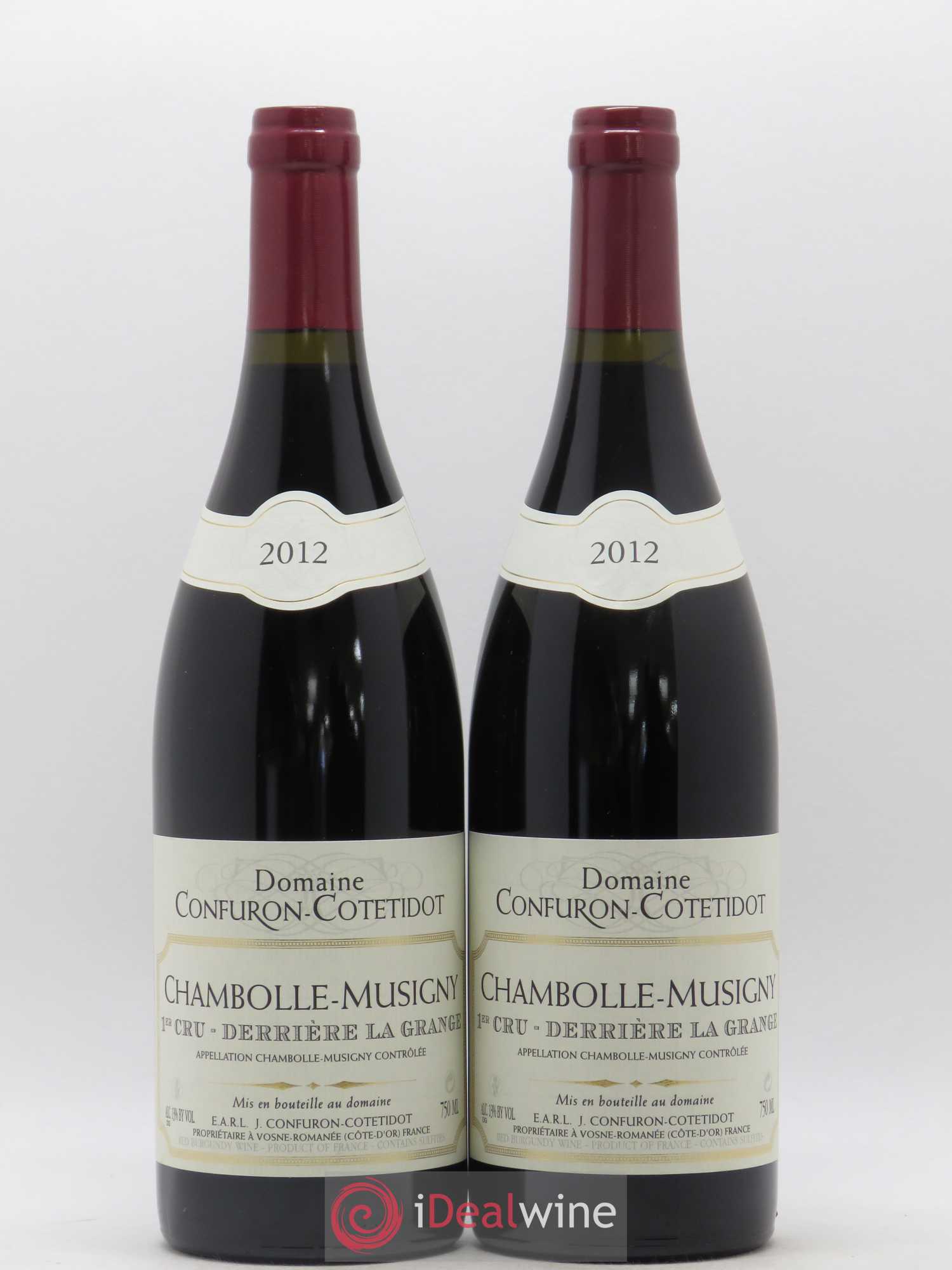 Chambolle-Musigny 1er Cru Derrière la Grange Confuron-Cotetidot 2012 - Lot de 2 bouteilles - 0