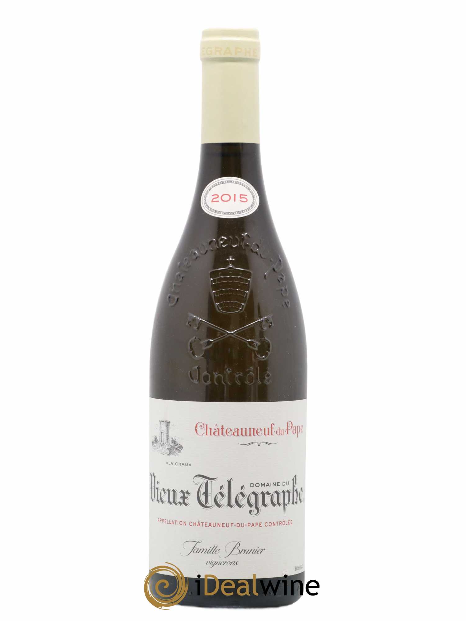 Châteauneuf-du-Pape Vieux Télégraphe (Domaine du) Vignobles Brunier 2015 - Lot de 1 bouteille - 0