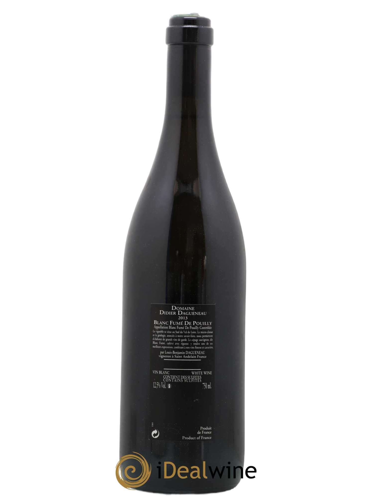 Vin de France (anciennement Pouilly-Fumé) Silex Dagueneau (Domaine Didier - Louis-Benjamin) 2013 - Lot de 1 bouteille - 1