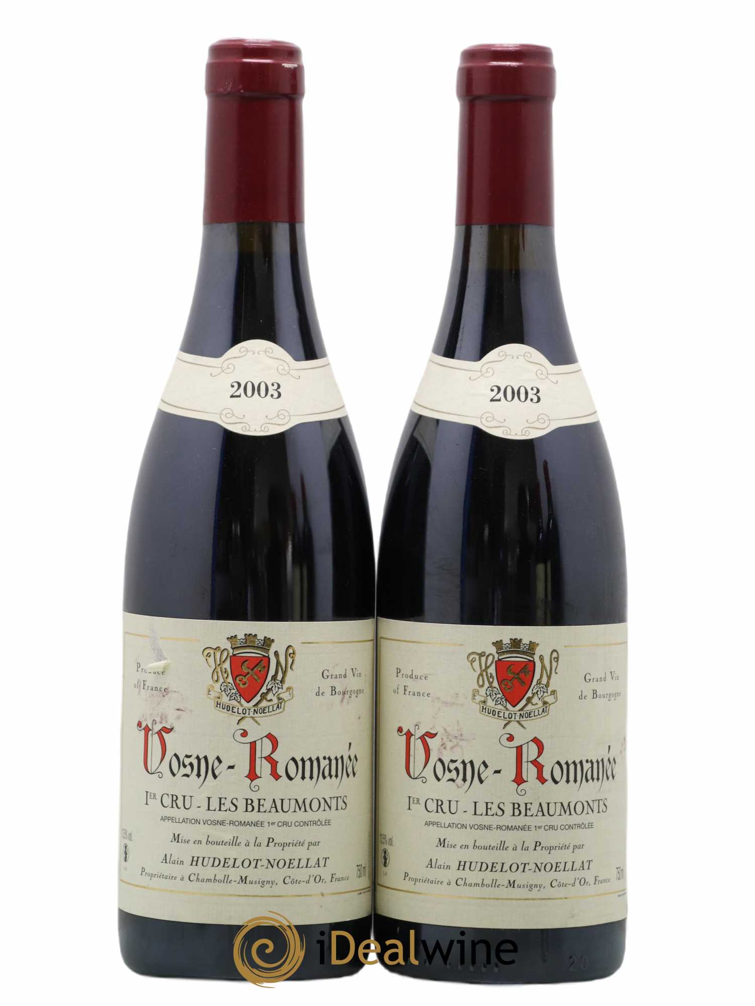 Vosne-Romanée 1er Cru Les Beaumonts Hudelot-Noëllat 2003 - Lot de 2 bouteilles - 0