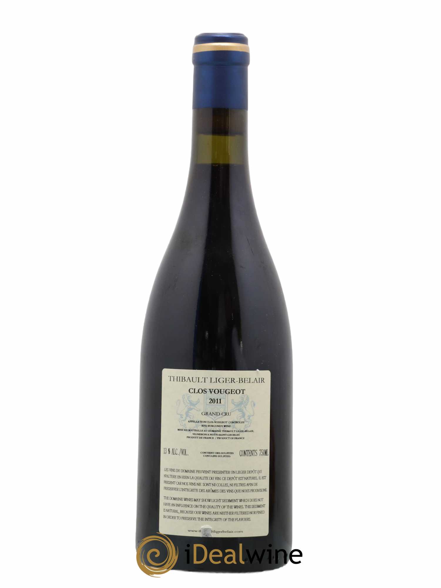 Clos de Vougeot Grand Cru Thibault Liger-Belair 2011 - Lot de 1 bouteille - 1
