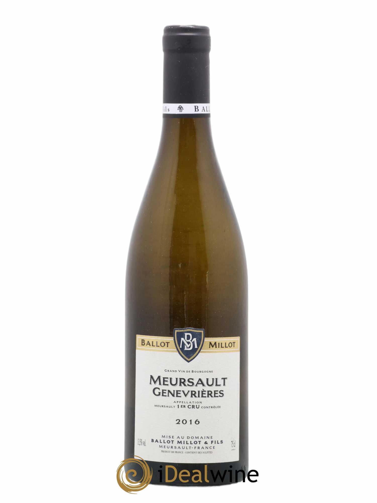 Meursault 1er Cru Genevrières Ballot Millot 2016 - Lot de 1 bouteille - 0